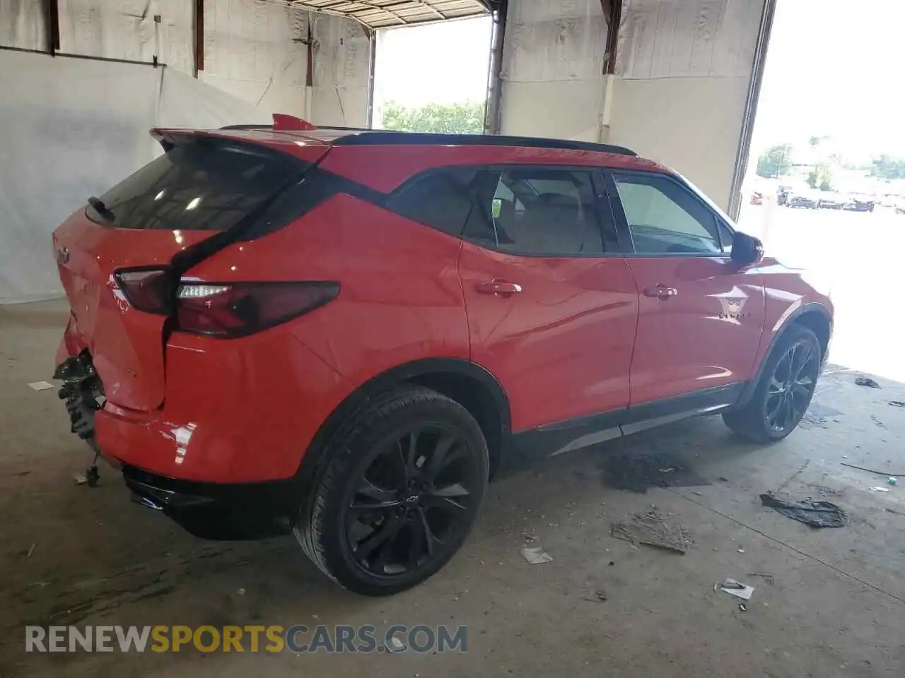 3 Photograph of a damaged car 3GNKBERS2MS565490 CHEVROLET BLAZER 2021