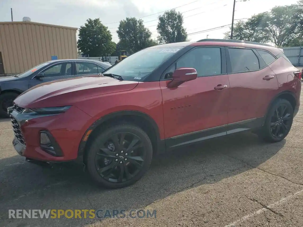 1 Photograph of a damaged car 3GNKBERS2MS567207 CHEVROLET BLAZER 2021