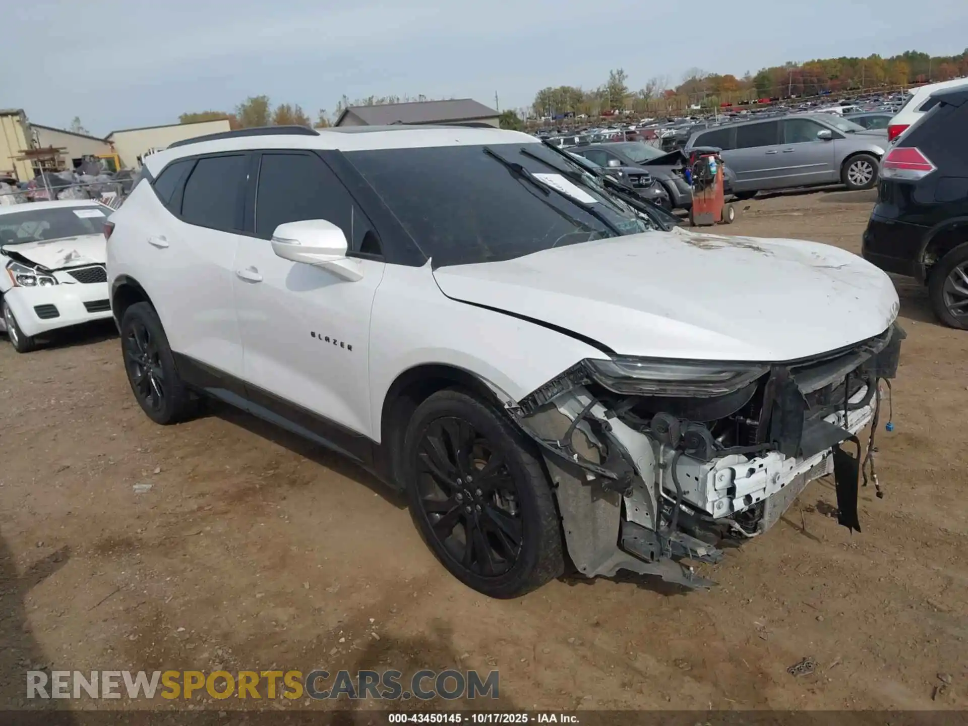 1 Photograph of a damaged car 3GNKBERS7MS508086 CHEVROLET BLAZER 2021