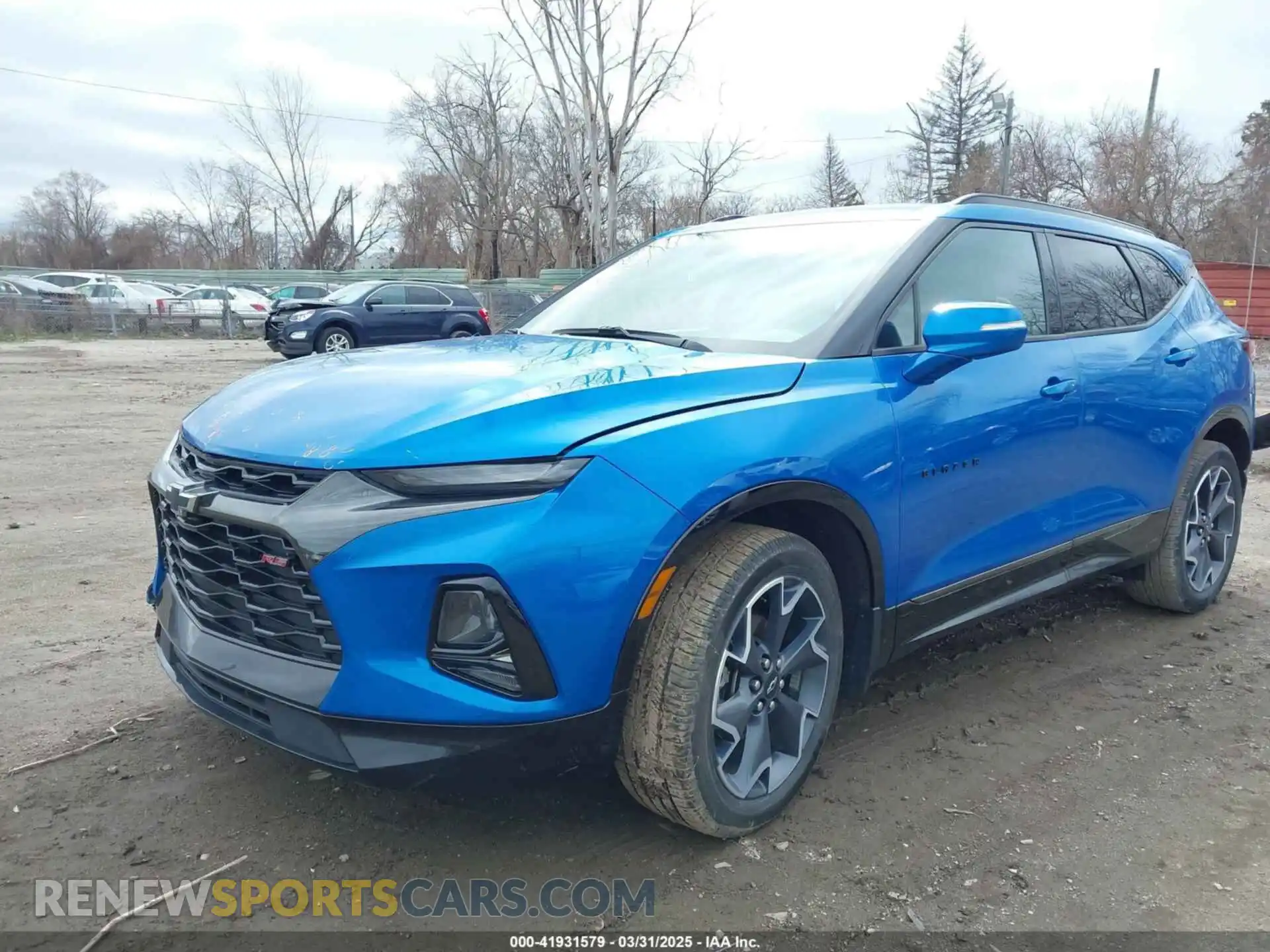 2 Photograph of a damaged car 3GNKBERS7MS533053 CHEVROLET BLAZER 2021