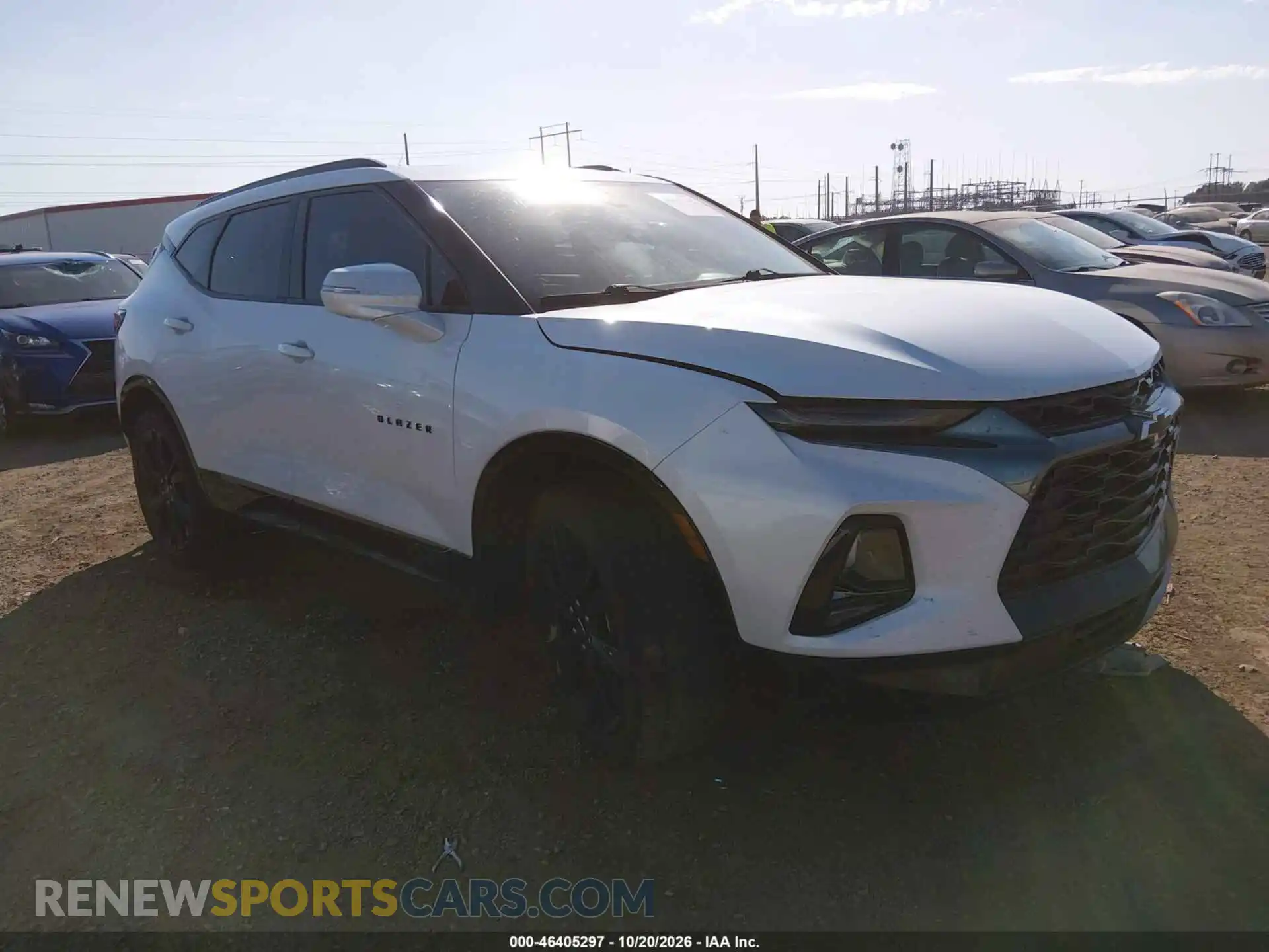 1 Photograph of a damaged car 3GNKBERS7MS584018 CHEVROLET BLAZER 2021