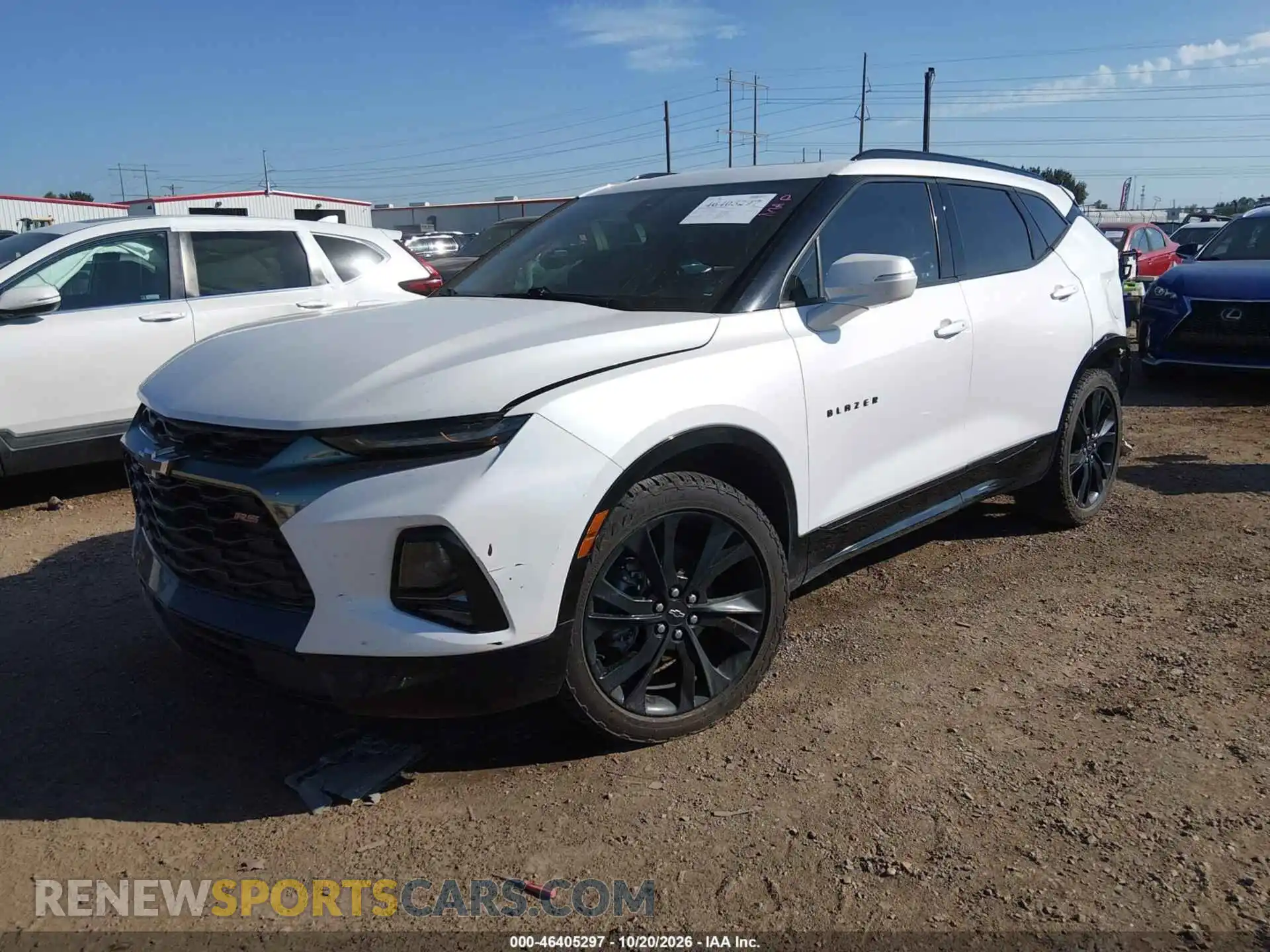 2 Photograph of a damaged car 3GNKBERS7MS584018 CHEVROLET BLAZER 2021