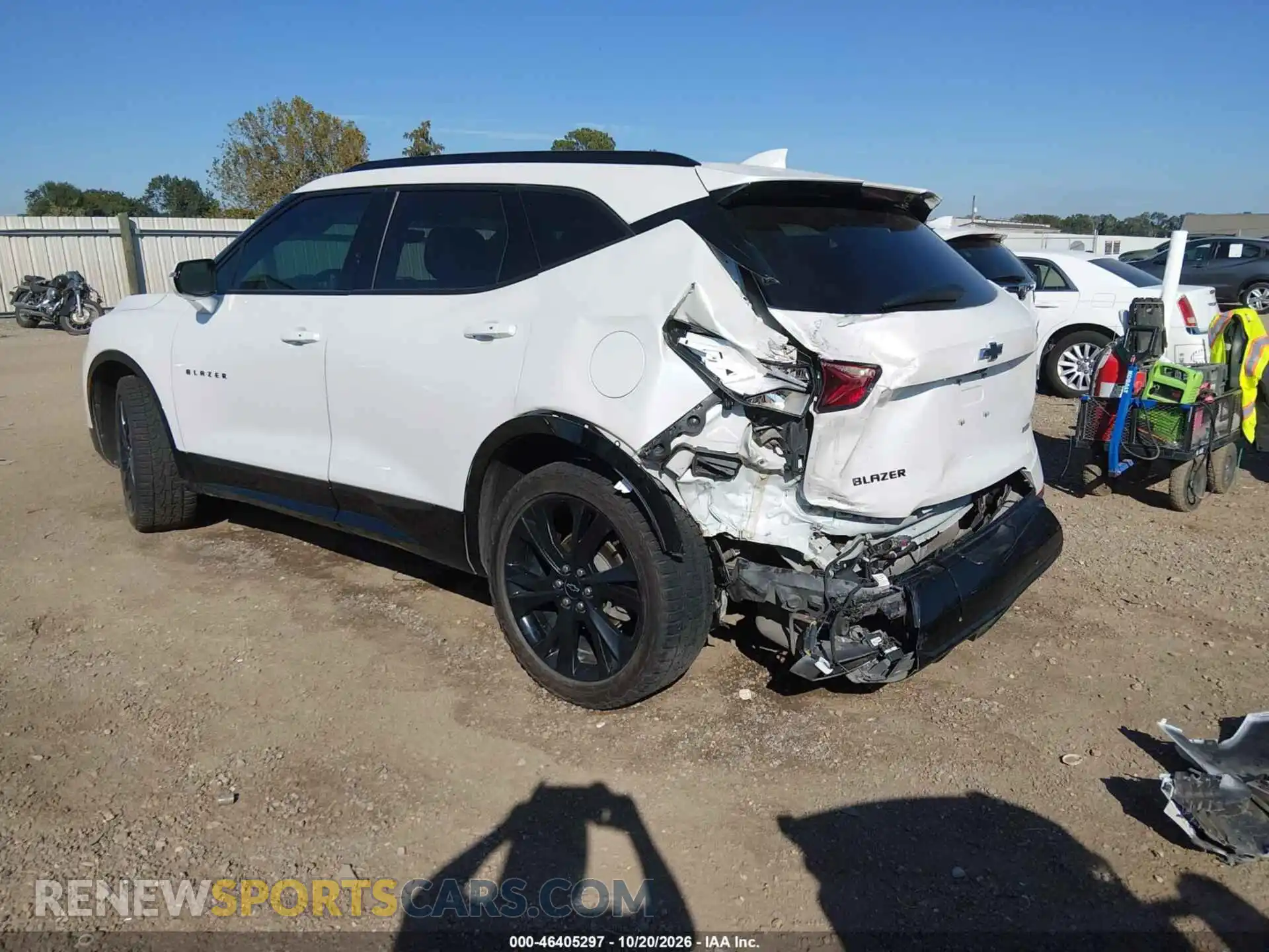 3 Photograph of a damaged car 3GNKBERS7MS584018 CHEVROLET BLAZER 2021