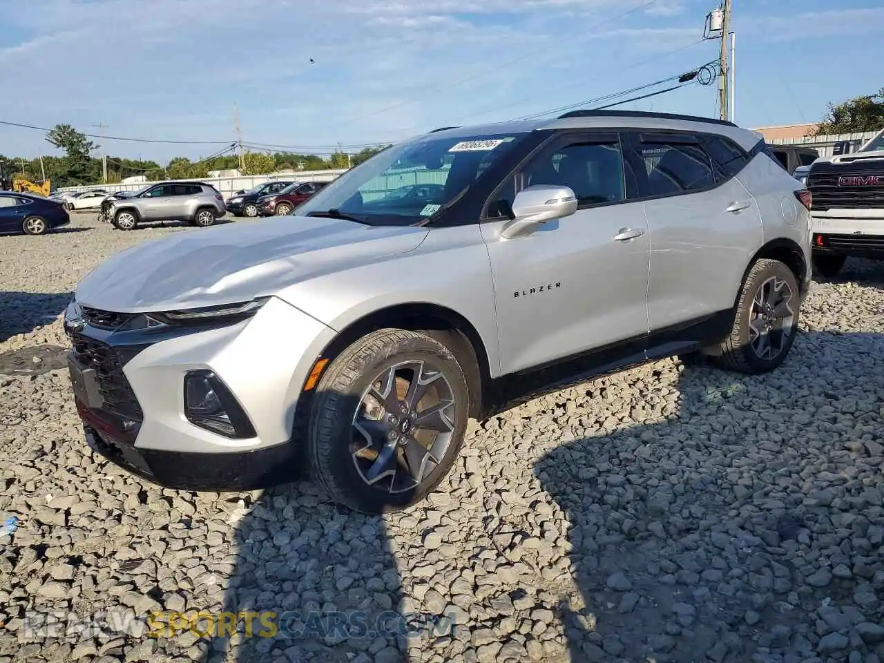 1 Photograph of a damaged car 3GNKBERS8MS563050 CHEVROLET BLAZER 2021