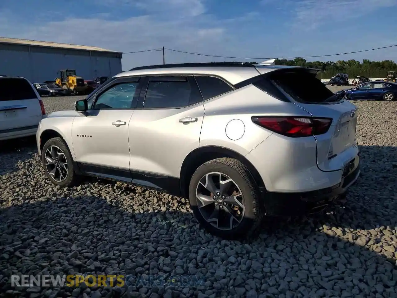 2 Photograph of a damaged car 3GNKBERS8MS563050 CHEVROLET BLAZER 2021