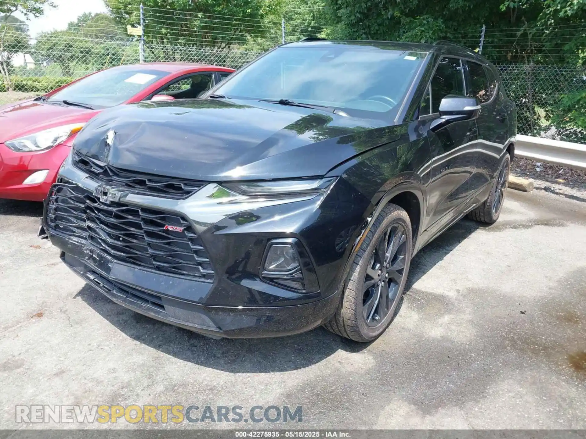 2 fotografías del automóvil dañado 3GNKBERSXMS552535 CHEVROLET BLAZER 2021