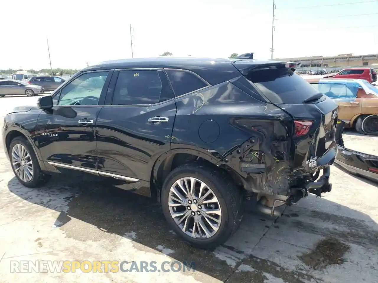2 Фотография поврежденного автомобиля 3GNKBFRS5MS509002 CHEVROLET BLAZER 2021