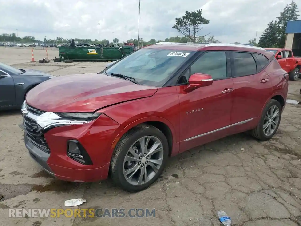 1 Photograph of a damaged car 3GNKBFRSXMS547180 CHEVROLET BLAZER 2021