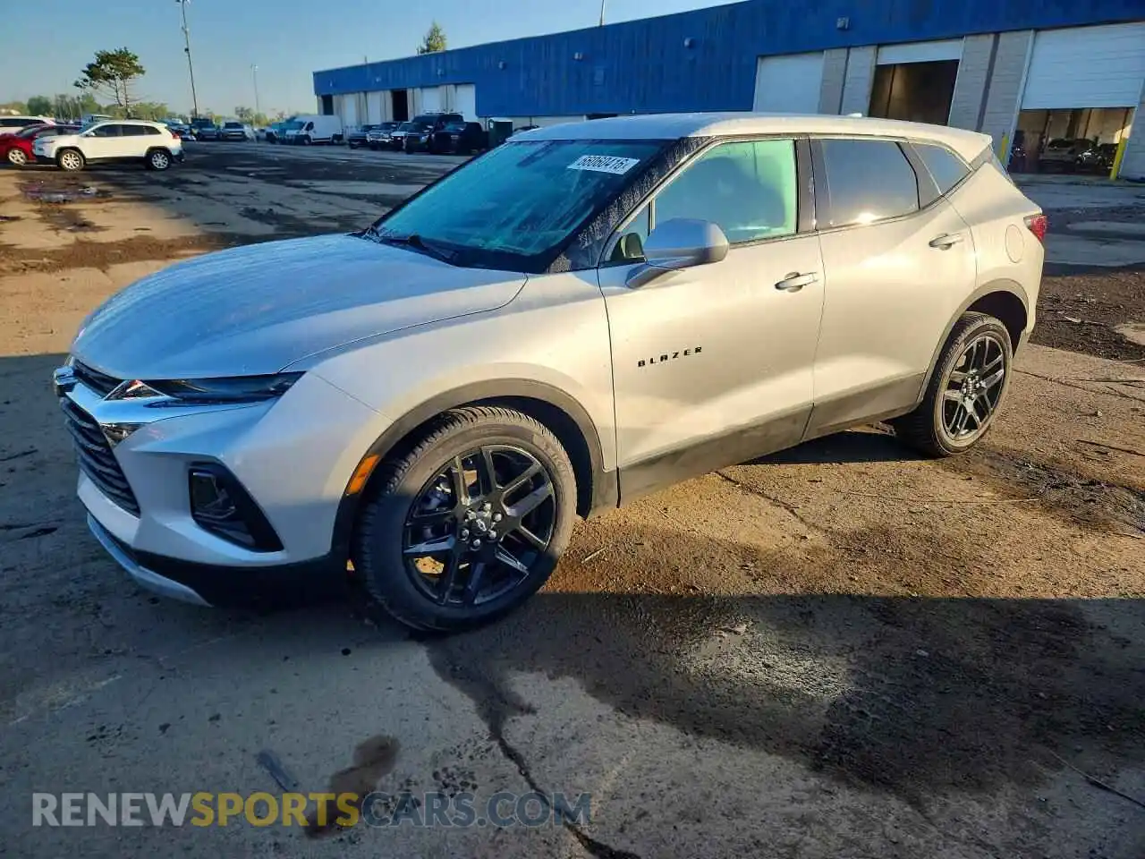 1 Photograph of a damaged car 3GNKBHR44MS582648 CHEVROLET BLAZER 2021
