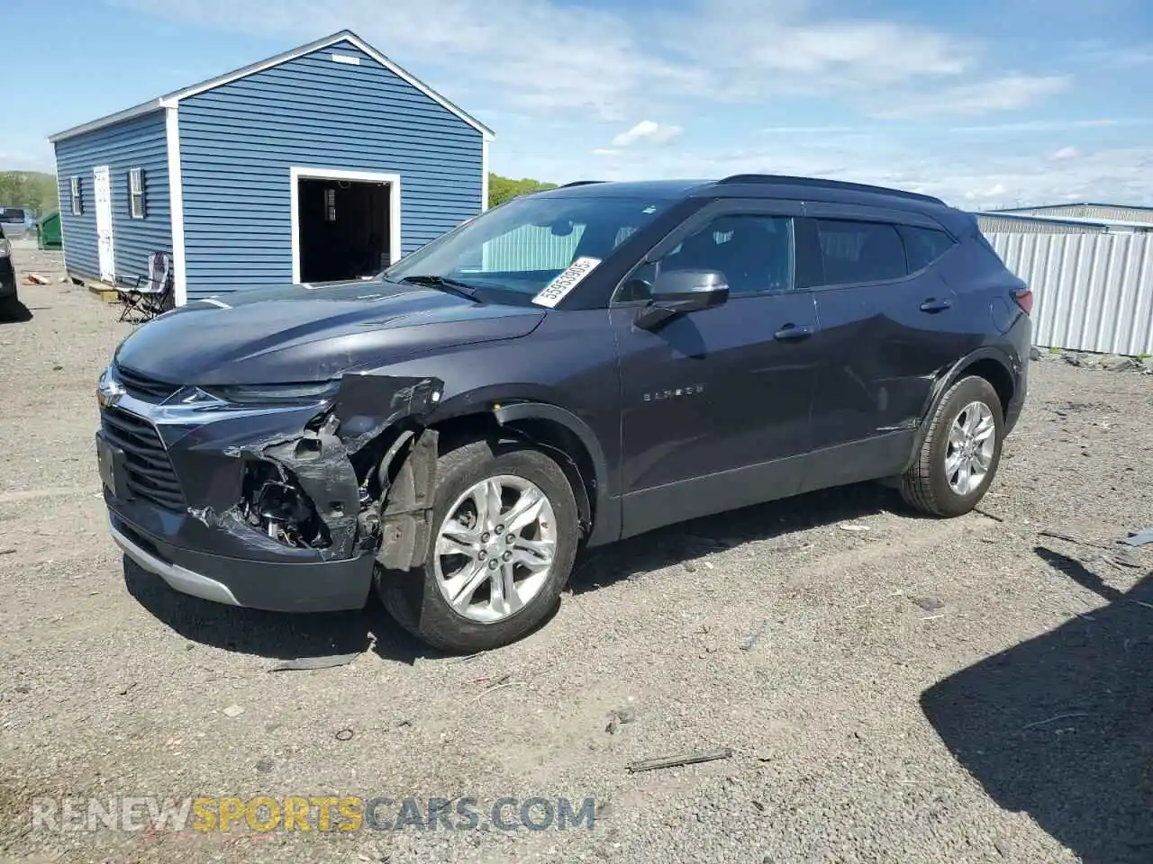 1 Photograph of a damaged car 3GNKBHR49MS540248 CHEVROLET BLAZER 2021