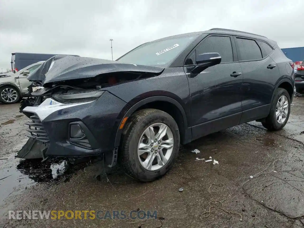 1 Photograph of a damaged car 3GNKBHR4XMS522793 CHEVROLET BLAZER 2021