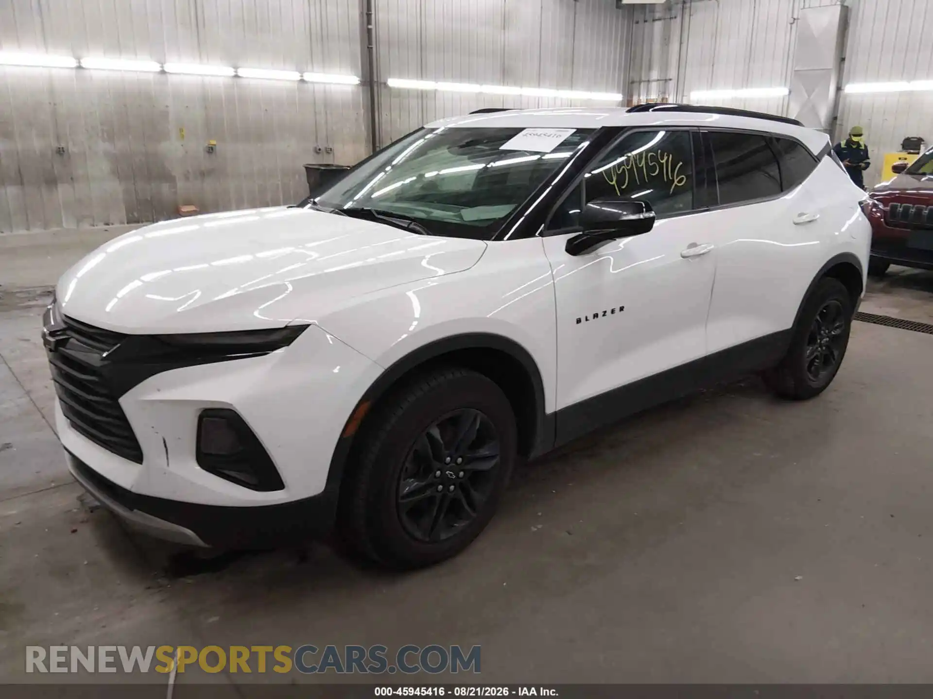 2 Photograph of a damaged car 3GNKBHRS0MS521523 CHEVROLET BLAZER 2021