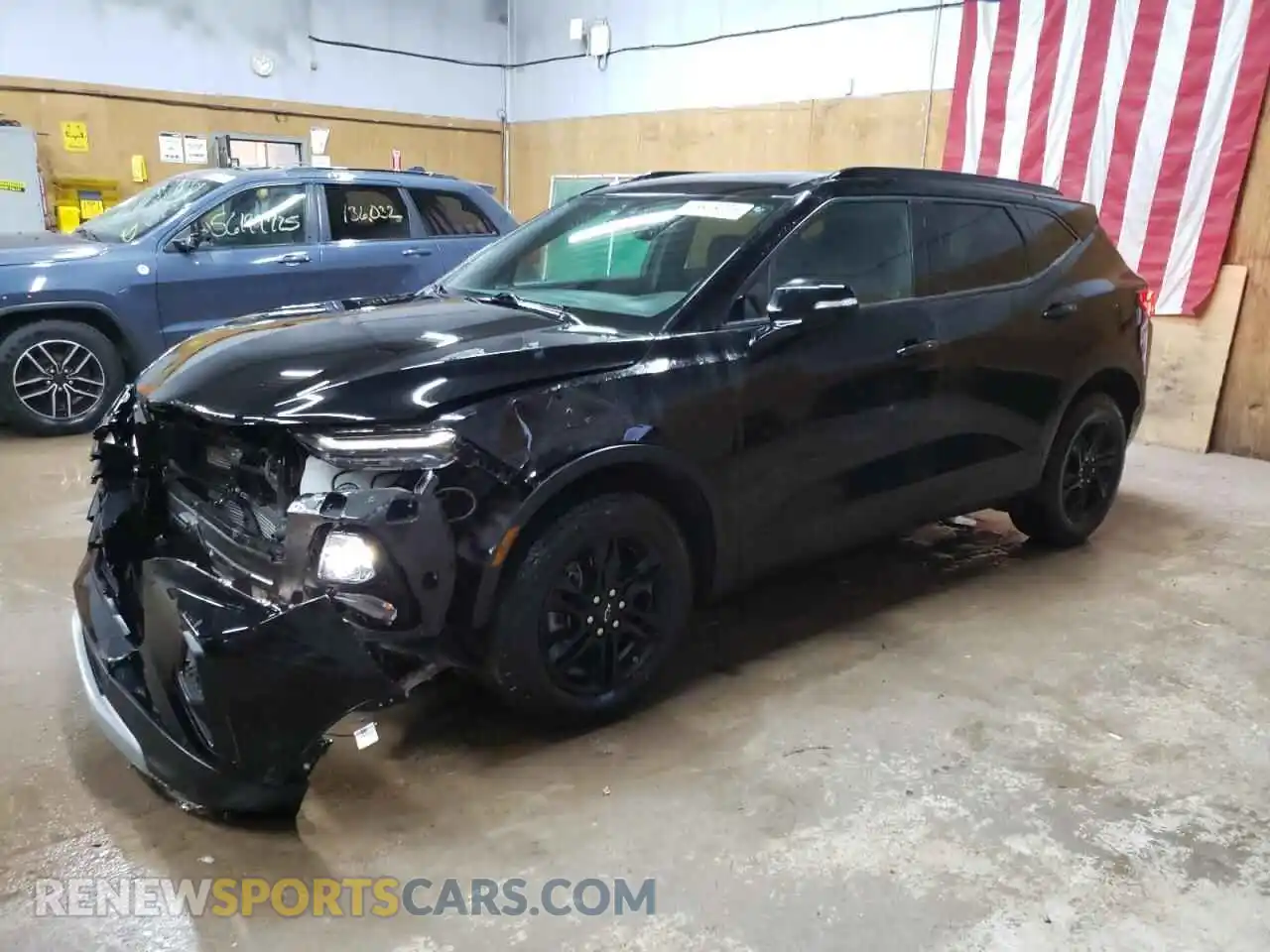 1 Фотография поврежденного автомобиля 3GNKBHRS1MS517643 CHEVROLET BLAZER 2021