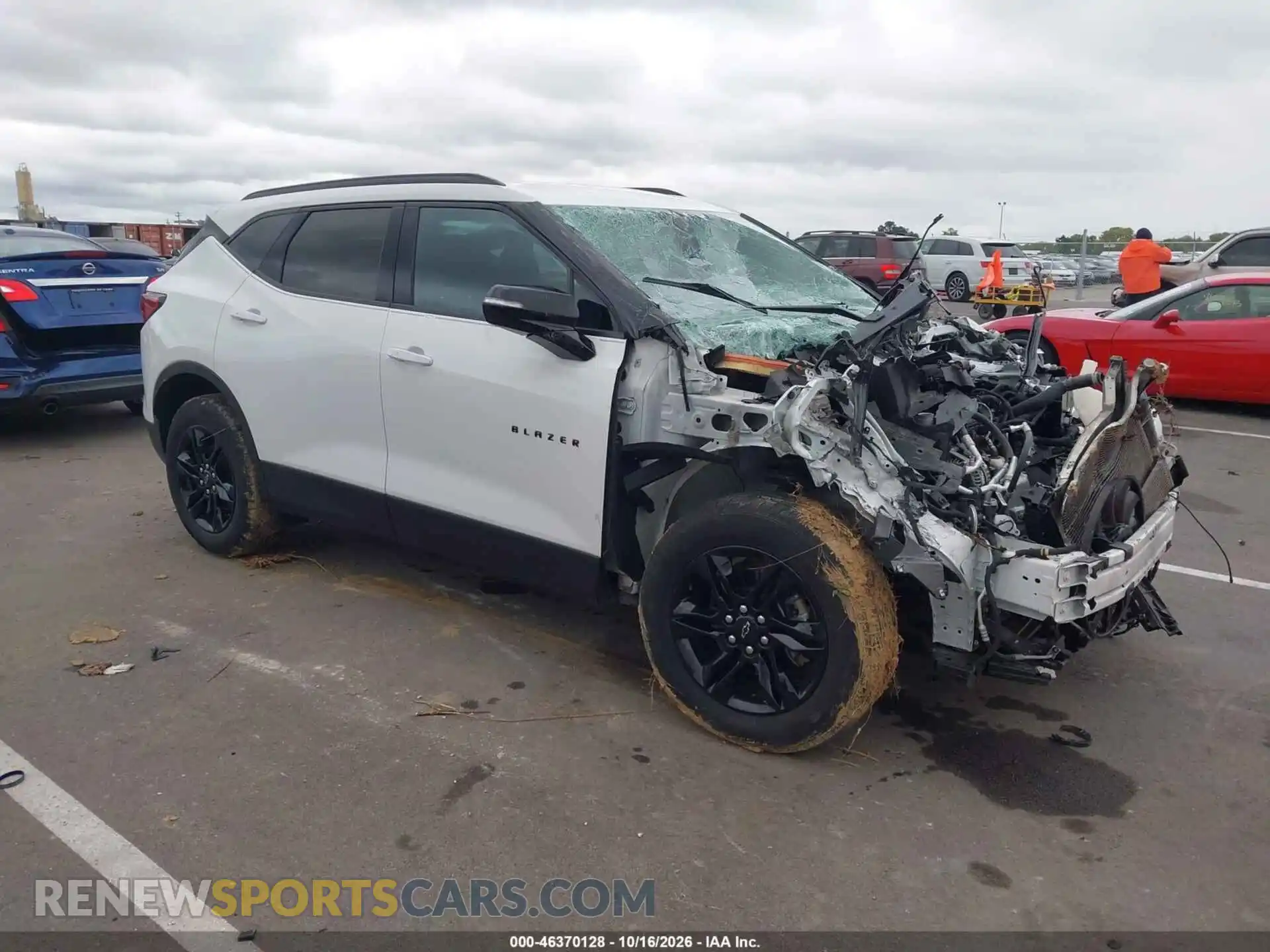 1 Photograph of a damaged car 3GNKBHRS1MS541179 CHEVROLET BLAZER 2021