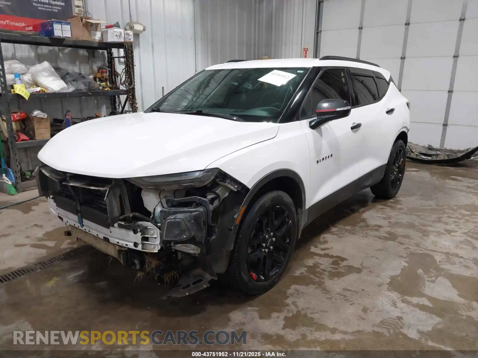 2 Photograph of a damaged car 3GNKBHRS1MS567300 CHEVROLET BLAZER 2021