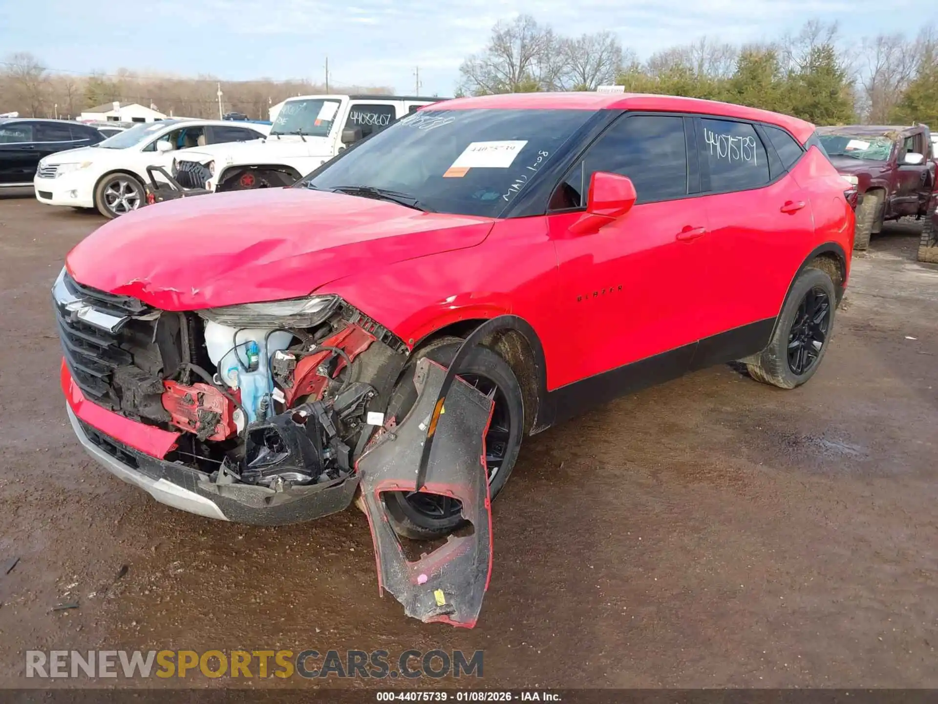 2 Photograph of a damaged car 3GNKBHRS1MS582976 CHEVROLET BLAZER 2021