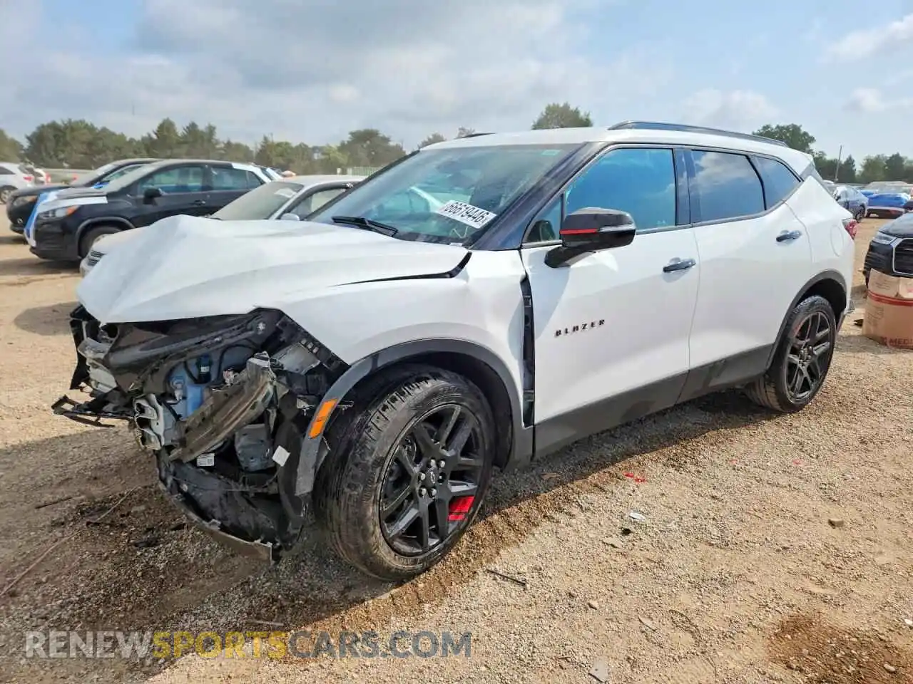 1 fotografías del automóvil dañado 3GNKBHRS2MS582100 CHEVROLET BLAZER 2021