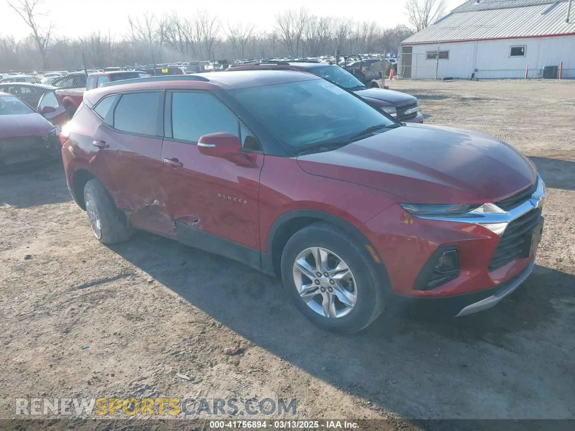 1 Photograph of a damaged car 3GNKBHRS3MS574622 CHEVROLET BLAZER 2021