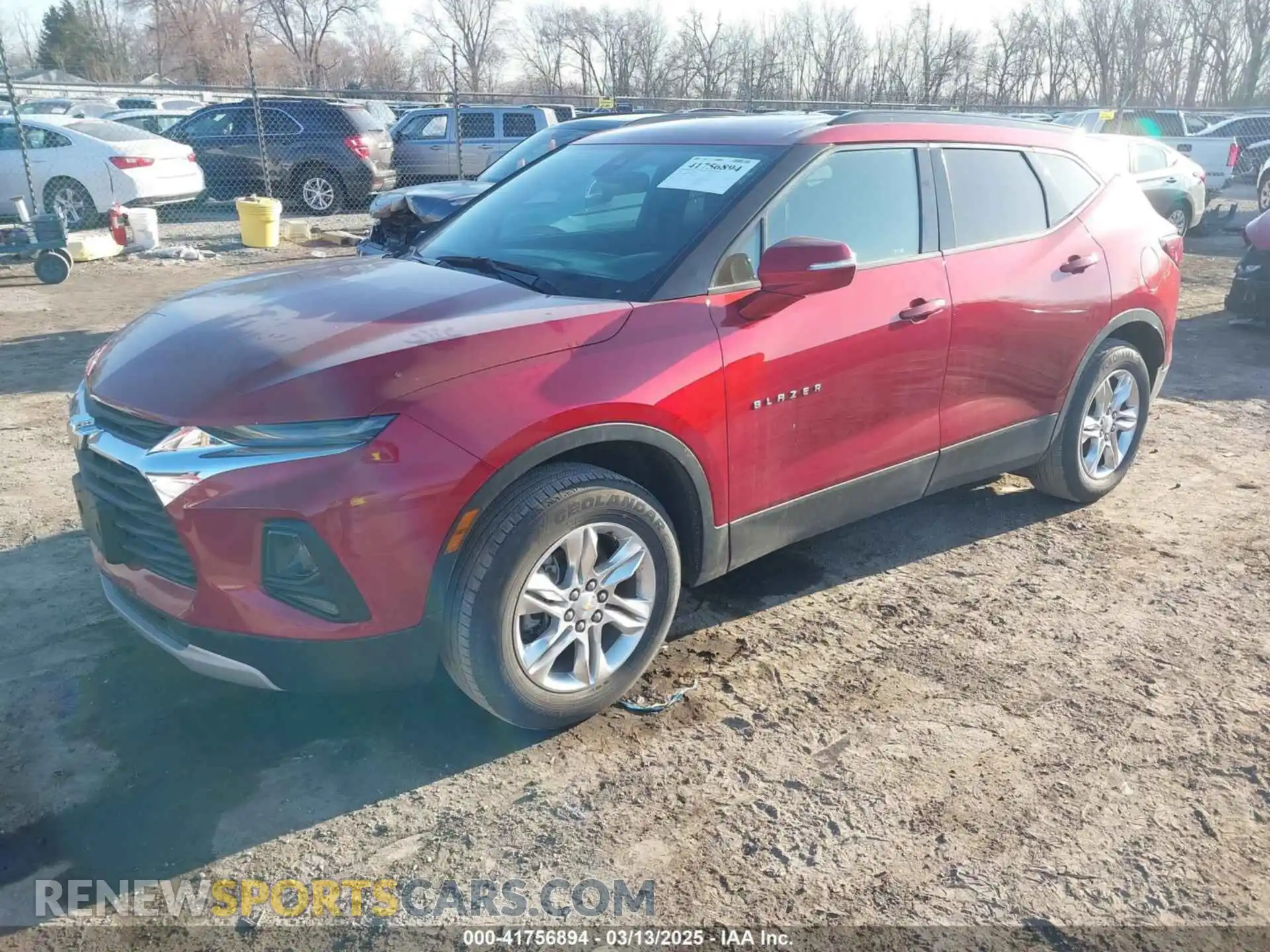 2 Photograph of a damaged car 3GNKBHRS3MS574622 CHEVROLET BLAZER 2021
