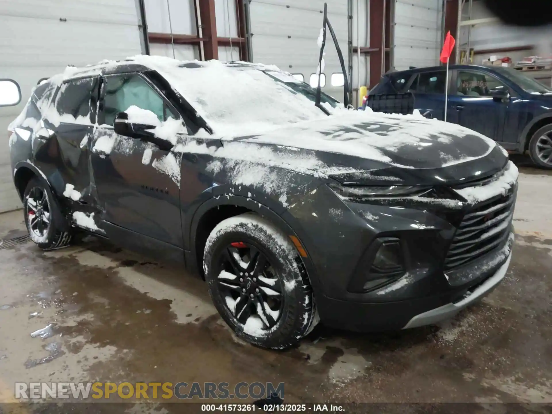 1 Photograph of a damaged car 3GNKBHRS6MS542750 CHEVROLET BLAZER 2021