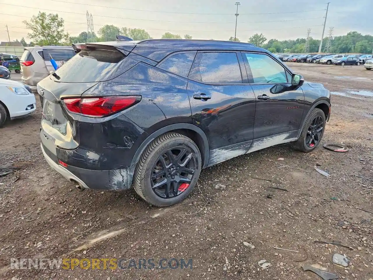 3 fotografías del automóvil dañado 3GNKBHRS6MS551805 CHEVROLET BLAZER 2021