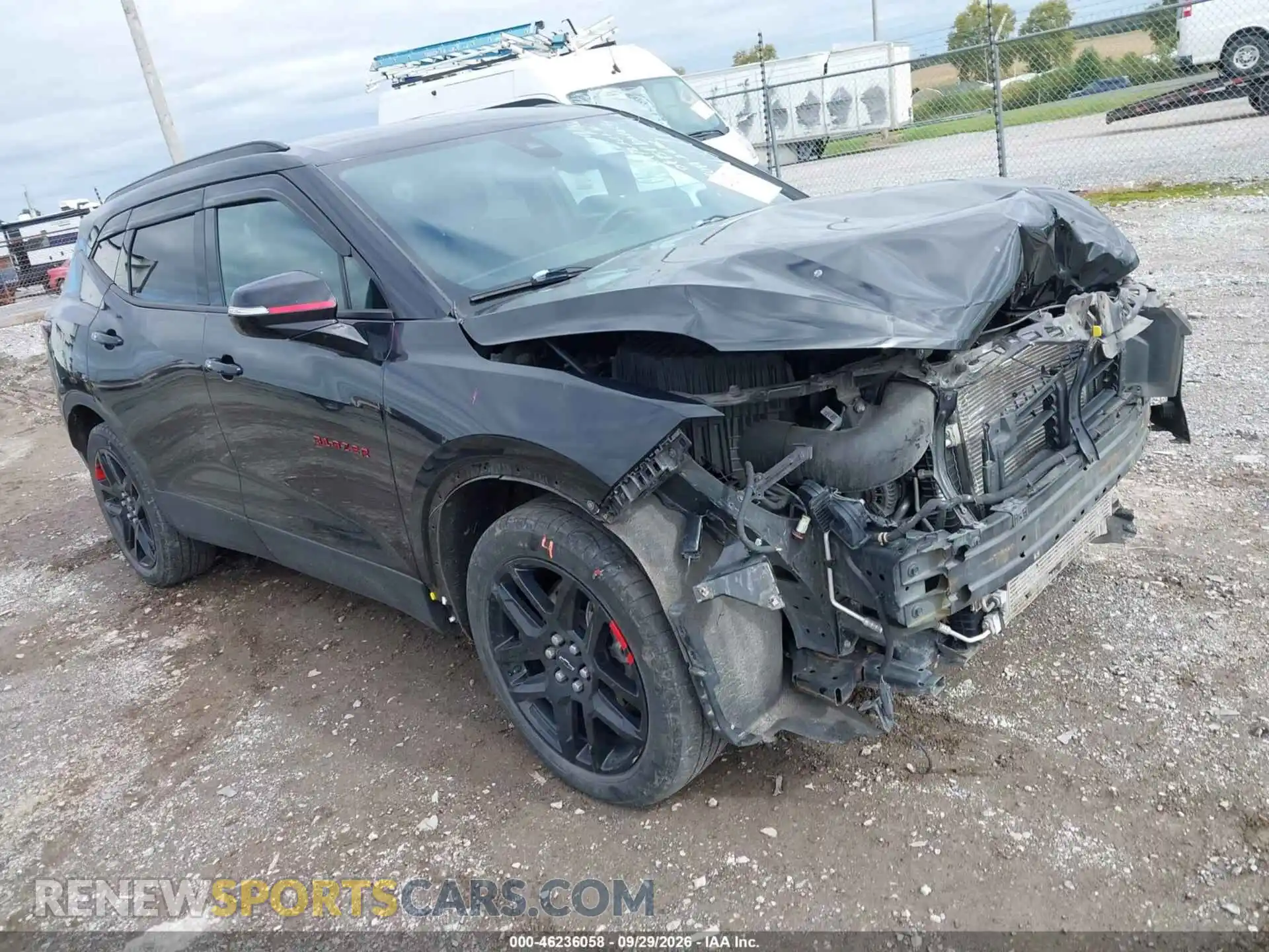 1 Photograph of a damaged car 3GNKBHRS6MS587364 CHEVROLET BLAZER 2021