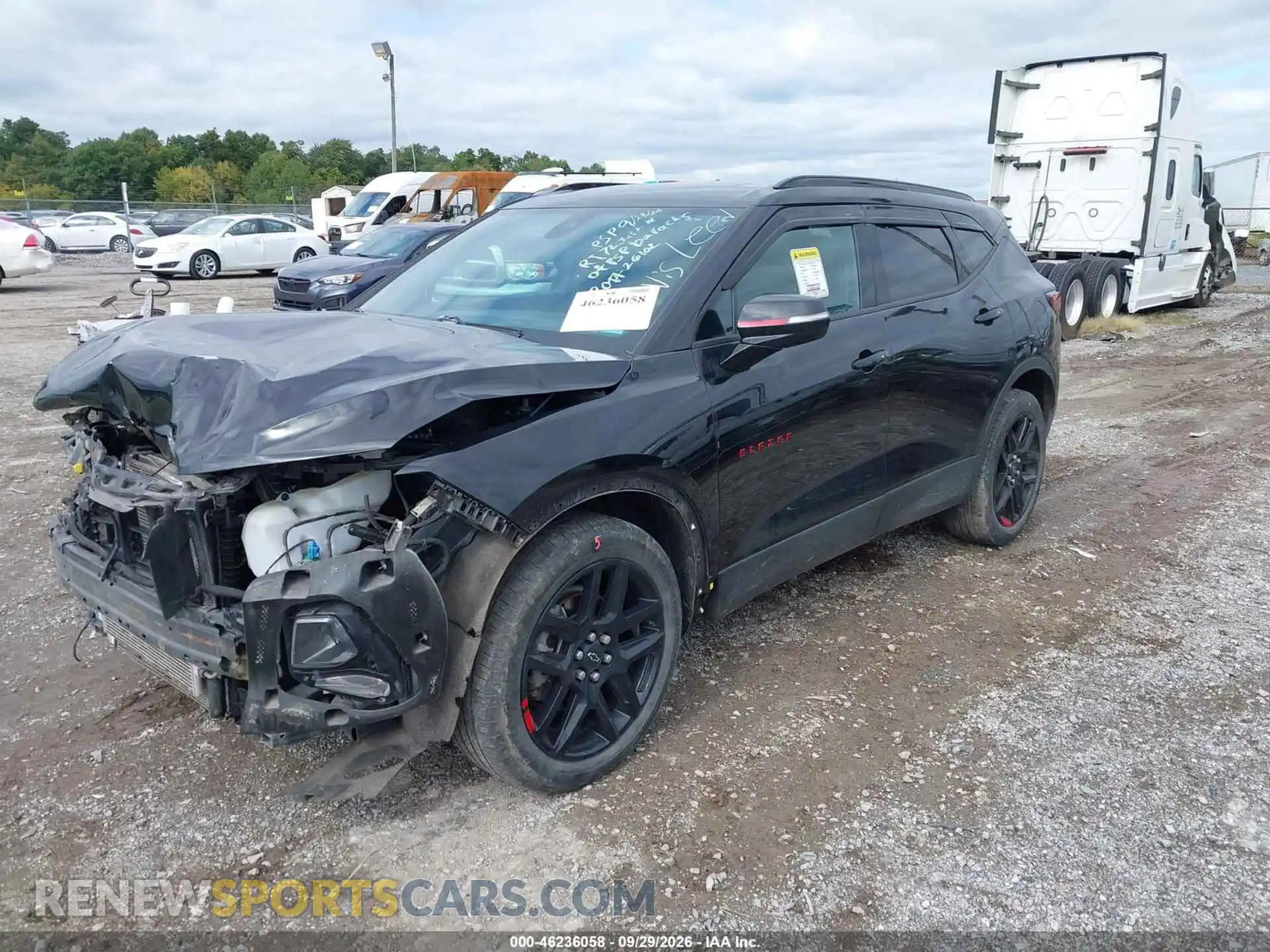 2 Photograph of a damaged car 3GNKBHRS6MS587364 CHEVROLET BLAZER 2021