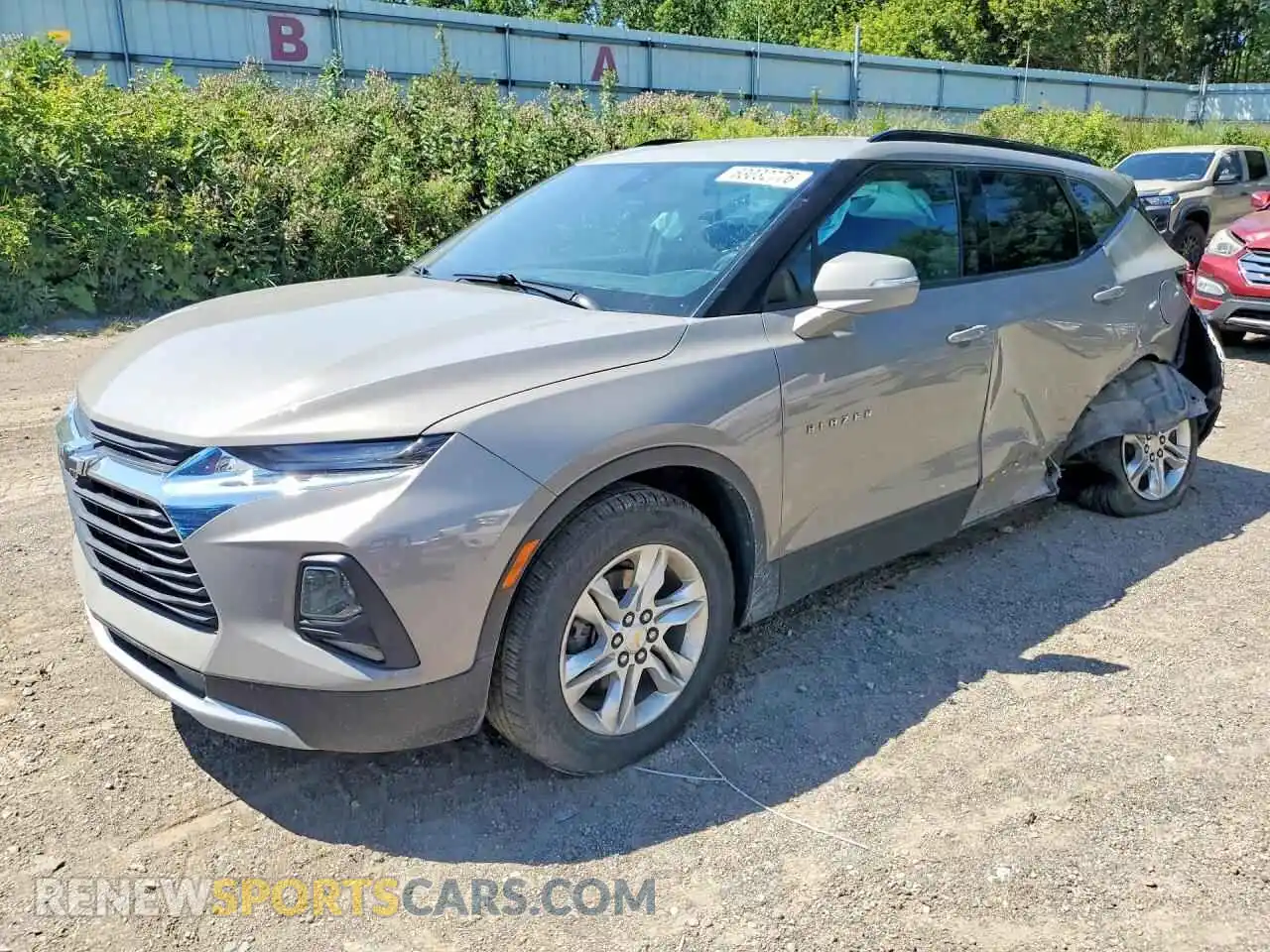 1 Фотография поврежденного автомобиля 3GNKBHRS7MS559847 CHEVROLET BLAZER 2021