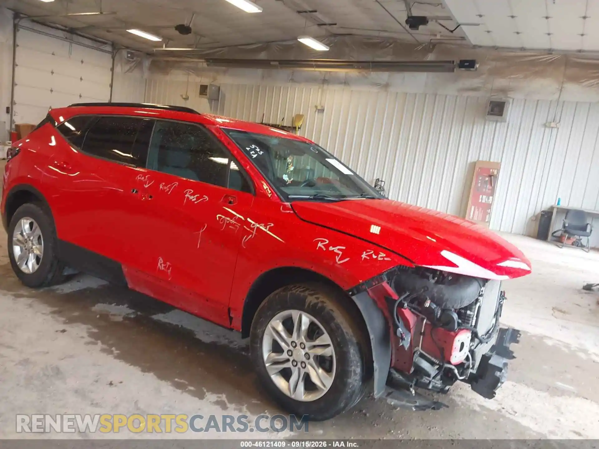 1 Photograph of a damaged car 3GNKBHRS9MS510844 CHEVROLET BLAZER 2021
