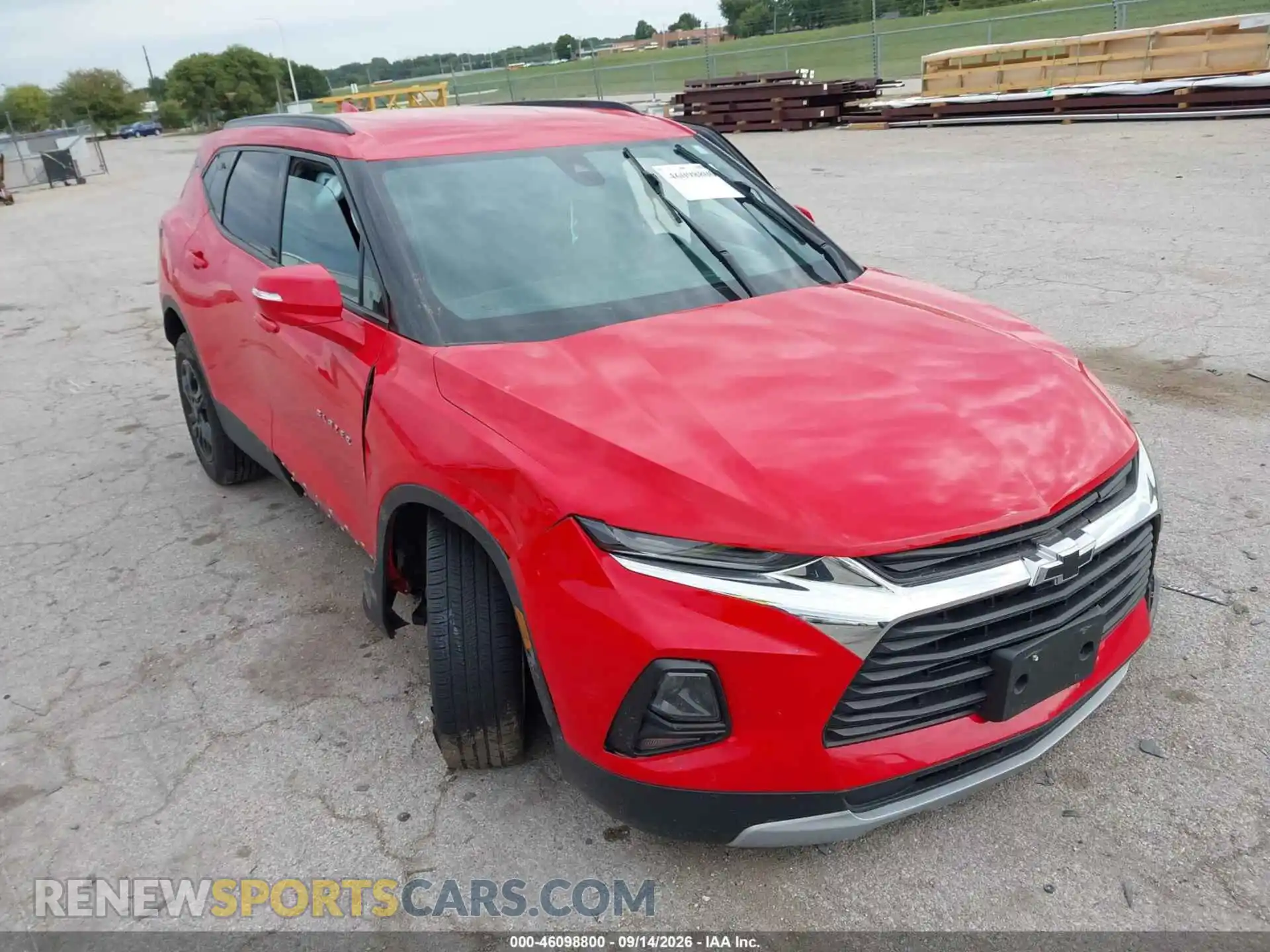 1 Photograph of a damaged car 3GNKBHRS9MS570154 CHEVROLET BLAZER 2021