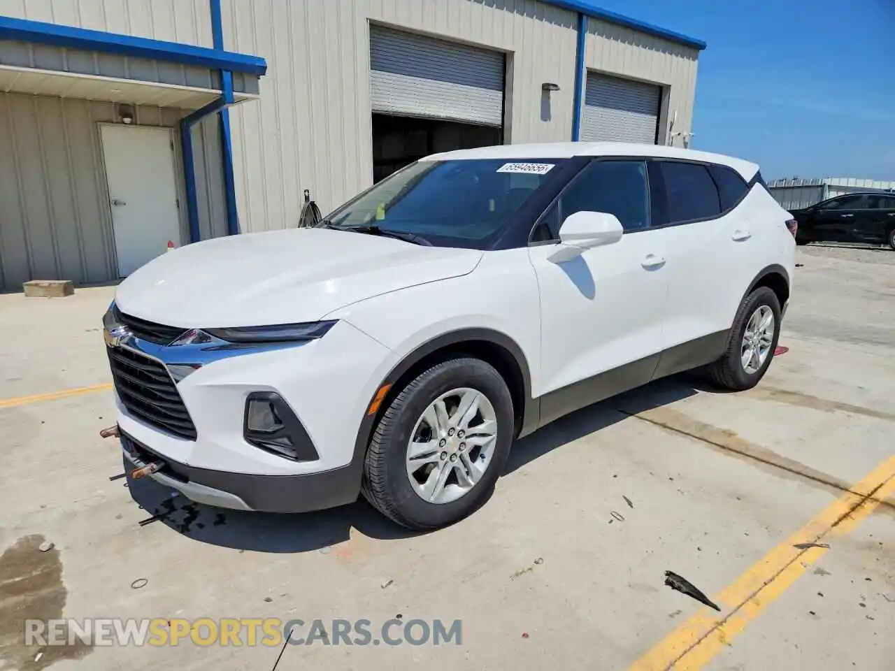 1 Photograph of a damaged car 3GNKBHRSXMS548423 CHEVROLET BLAZER 2021