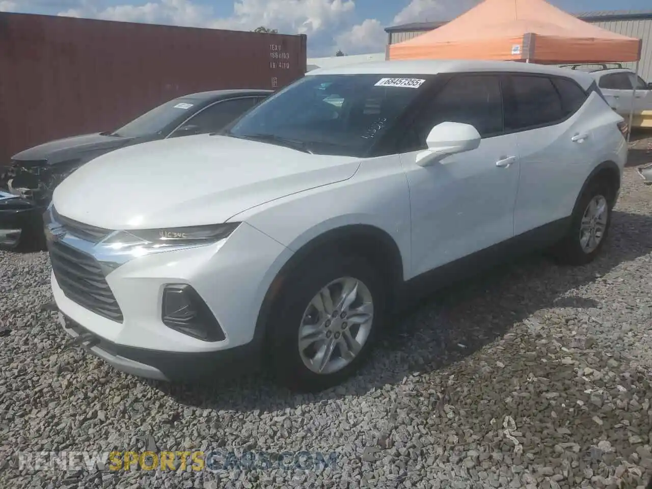 1 Photograph of a damaged car 3GNKBHRSXMS556635 CHEVROLET BLAZER 2021