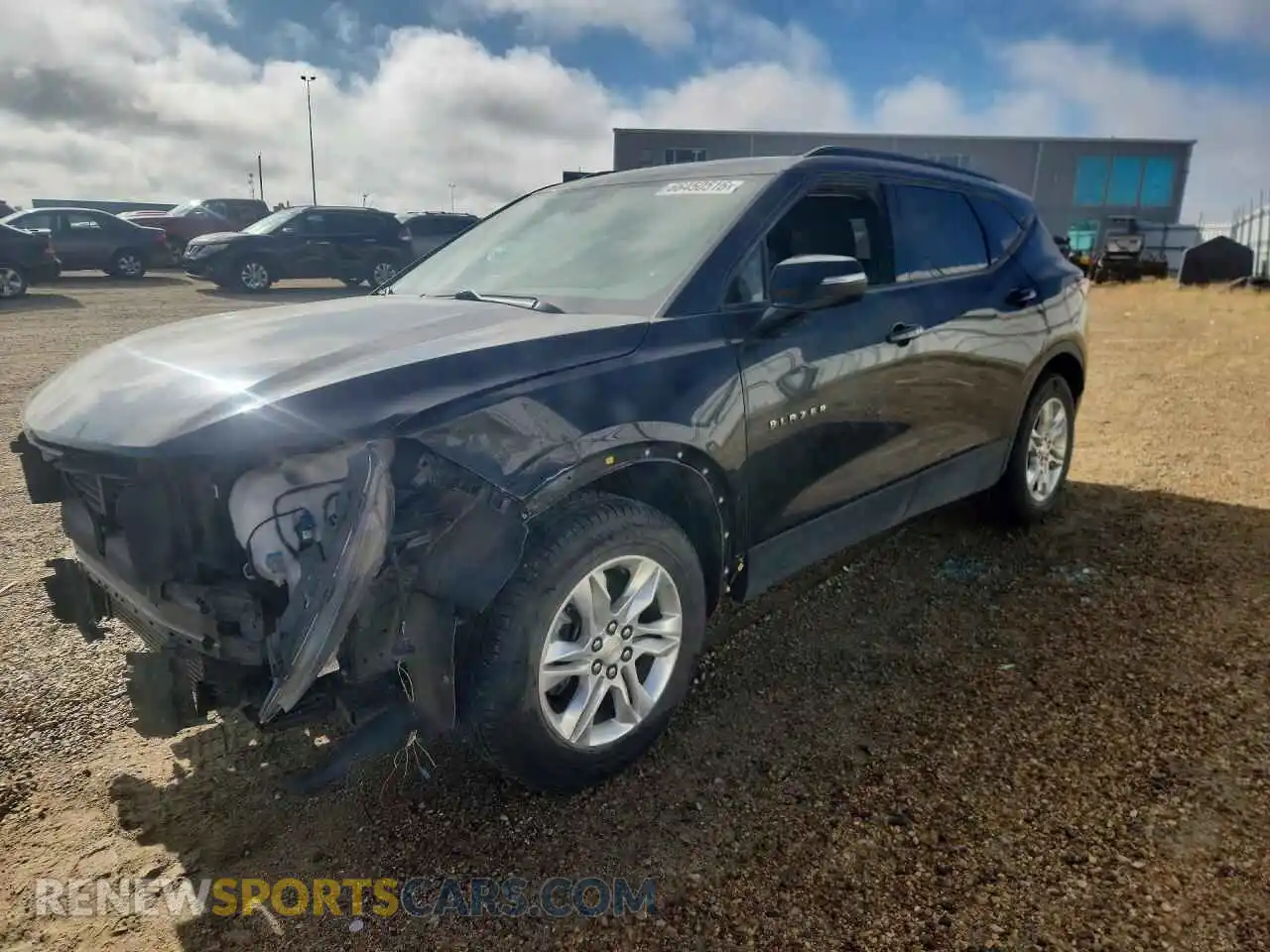 1 Photograph of a damaged car 3GNKBJR42MS567850 CHEVROLET BLAZER 2021