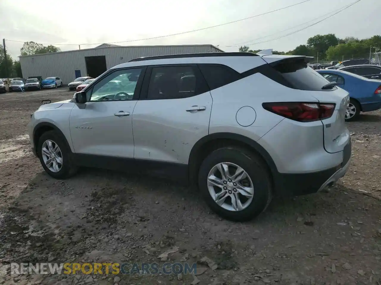 2 Photograph of a damaged car 3GNKBJRS2MS513849 CHEVROLET BLAZER 2021