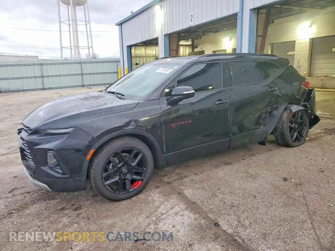 1 Photograph of a damaged car 3GNKBJRS7MS554607 CHEVROLET BLAZER 2021