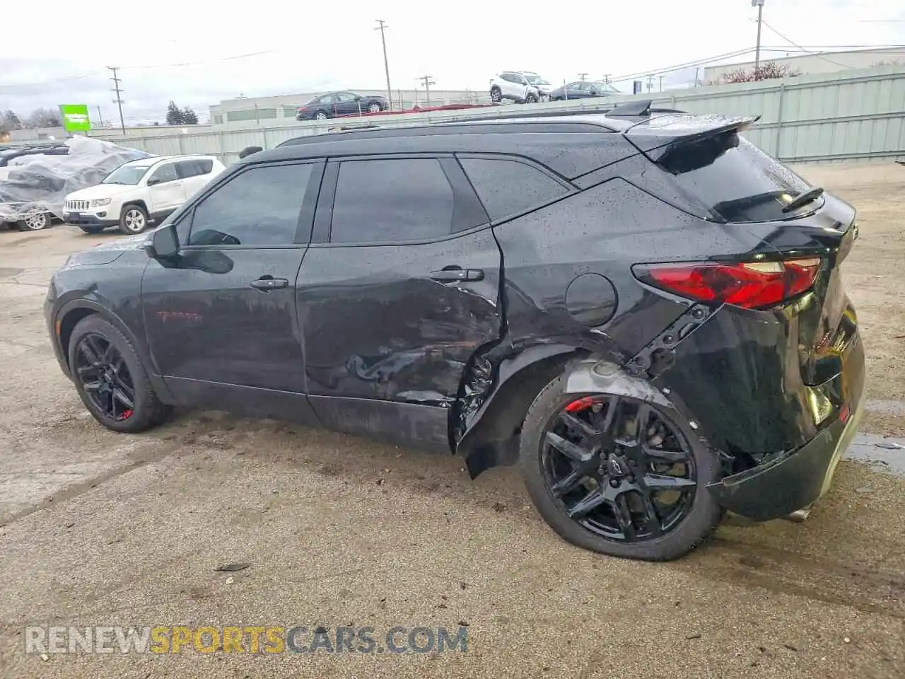 2 Photograph of a damaged car 3GNKBJRS7MS554607 CHEVROLET BLAZER 2021