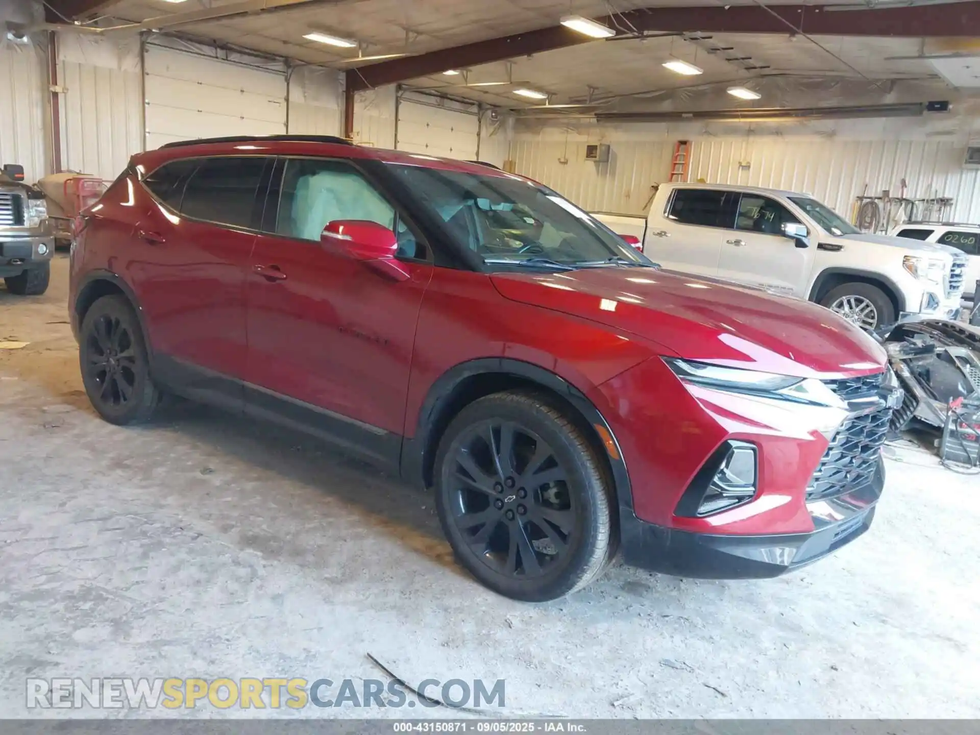 1 Photograph of a damaged car 3GNKBKRS0MS504816 CHEVROLET BLAZER 2021