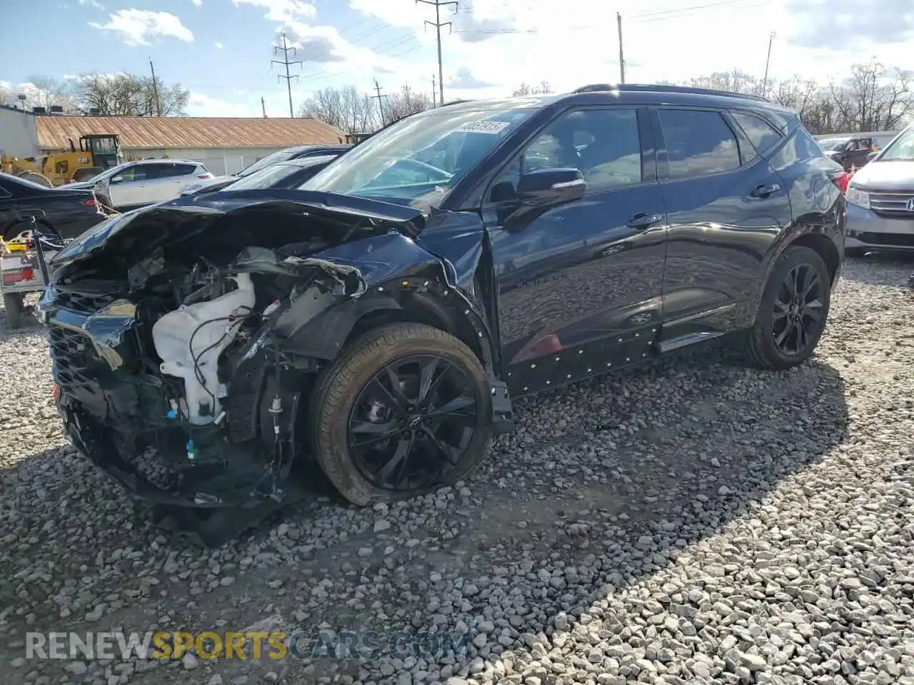 1 Photograph of a damaged car 3GNKBKRS0MS510342 CHEVROLET BLAZER 2021
