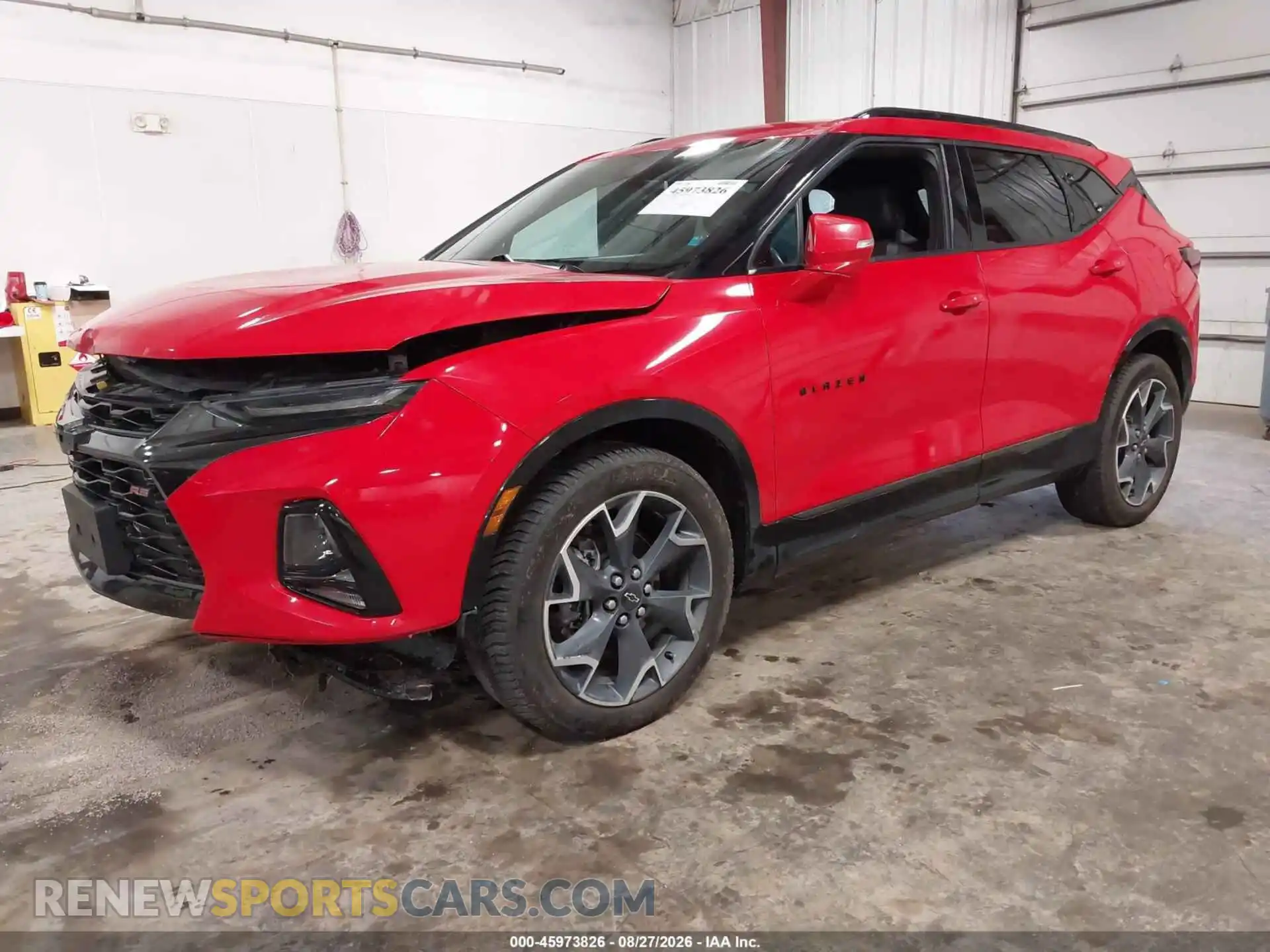 2 Photograph of a damaged car 3GNKBKRS2MS559364 CHEVROLET BLAZER 2021