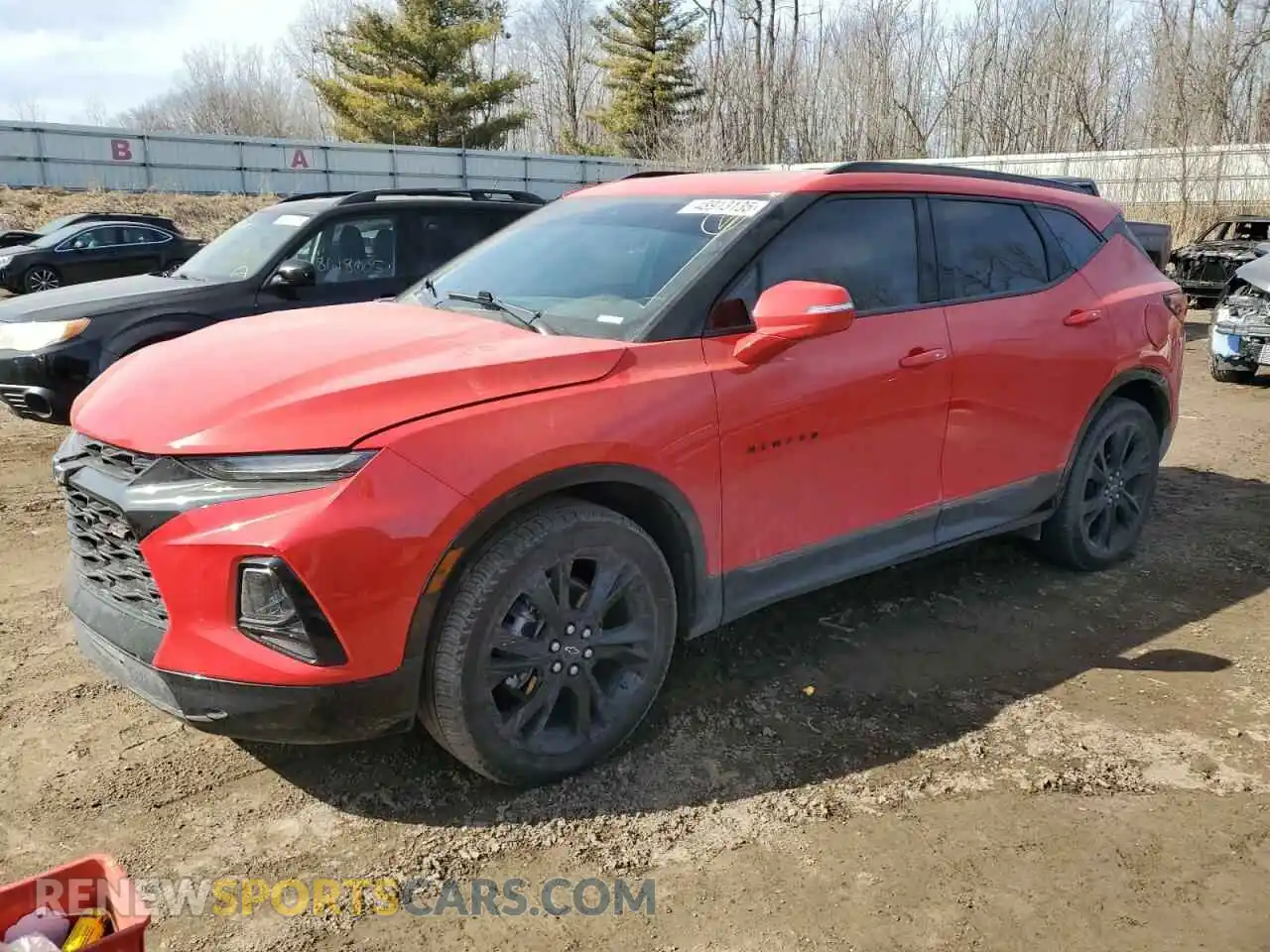 1 Photograph of a damaged car 3GNKBKRS2MS579615 CHEVROLET BLAZER 2021