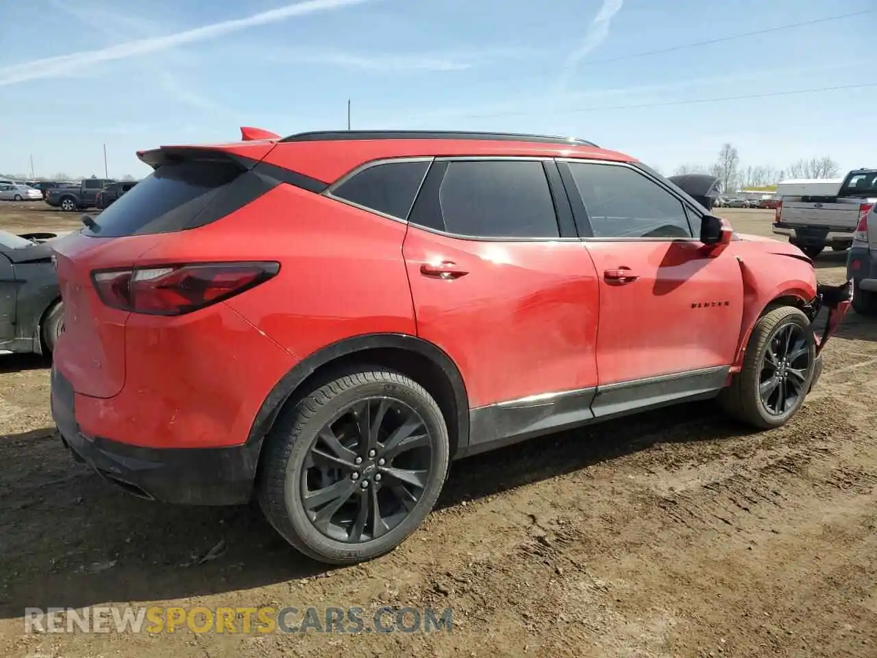 3 Photograph of a damaged car 3GNKBKRS2MS579615 CHEVROLET BLAZER 2021