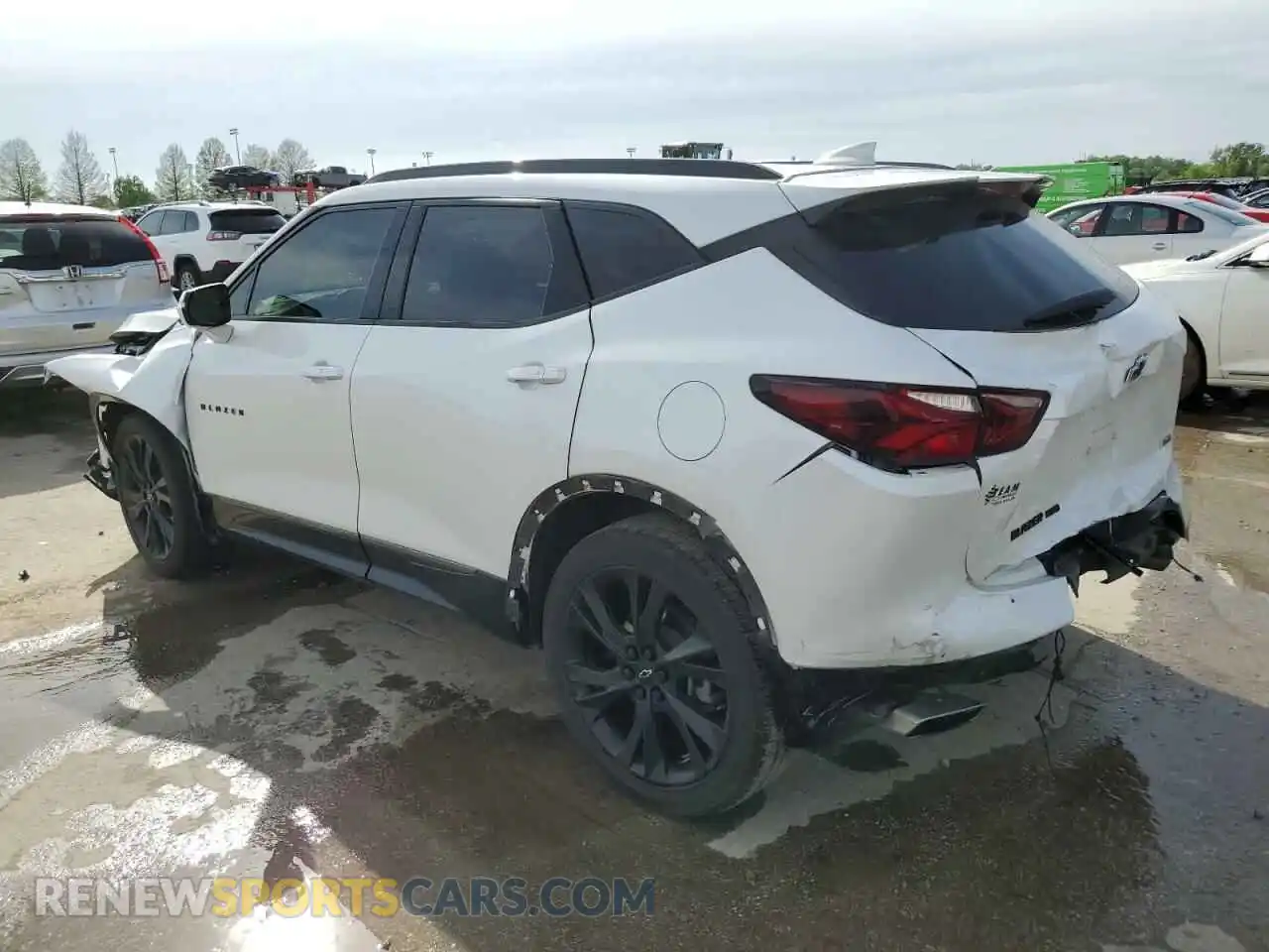 2 Photograph of a damaged car 3GNKBKRS3MS548714 CHEVROLET BLAZER 2021