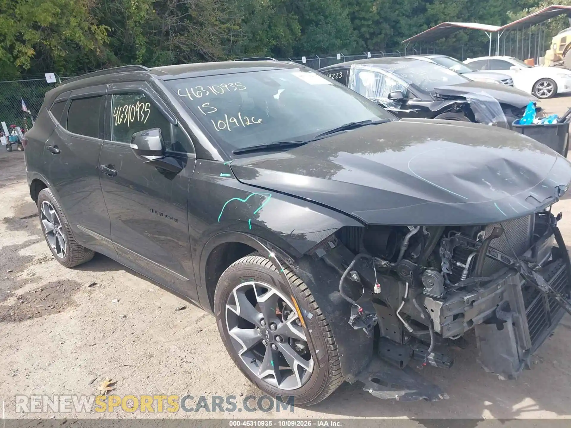 1 Photograph of a damaged car 3GNKBKRS3MS557140 CHEVROLET BLAZER 2021