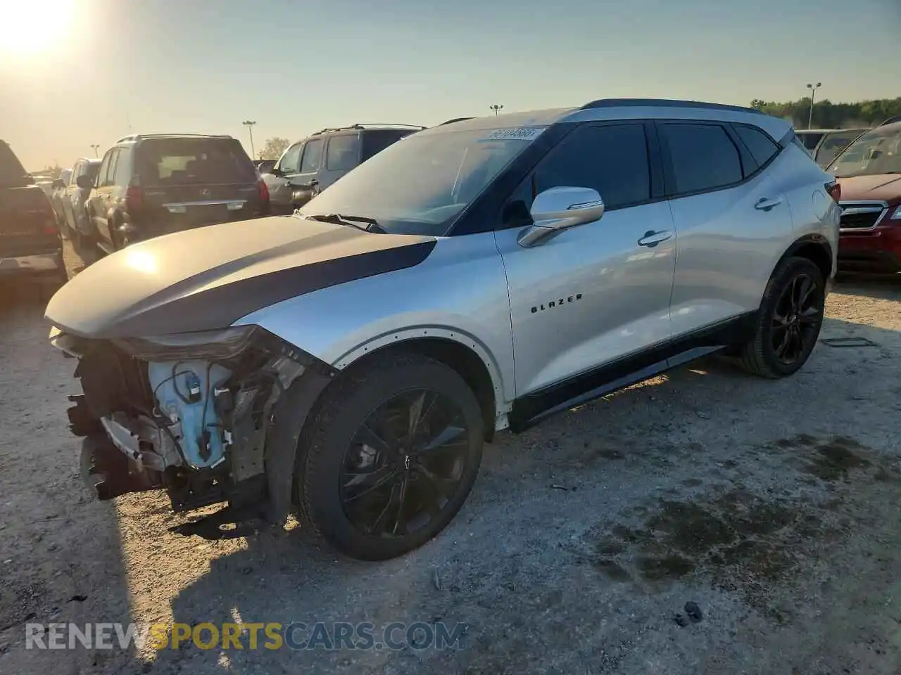 1 Photograph of a damaged car 3GNKBKRS4MS509436 CHEVROLET BLAZER 2021