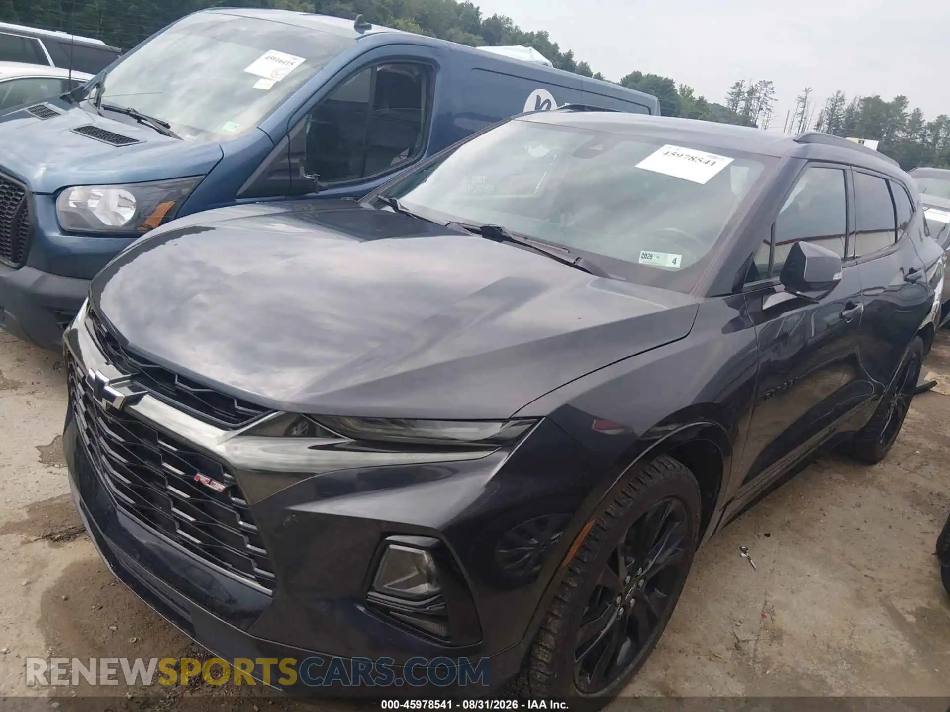 2 Photograph of a damaged car 3GNKBKRS4MS525720 CHEVROLET BLAZER 2021