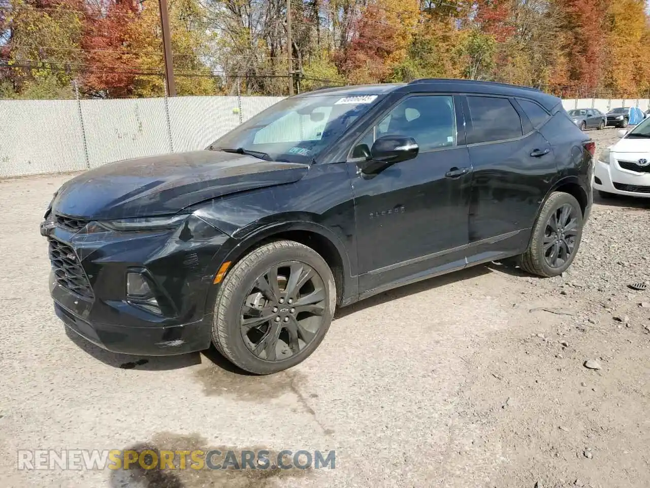 1 Photograph of a damaged car 3GNKBKRS4MS538144 CHEVROLET BLAZER 2021