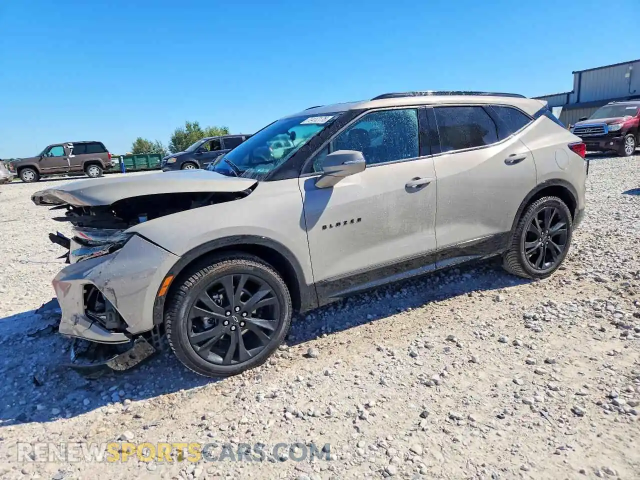 1 Photograph of a damaged car 3GNKBKRS4MS559303 CHEVROLET BLAZER 2021
