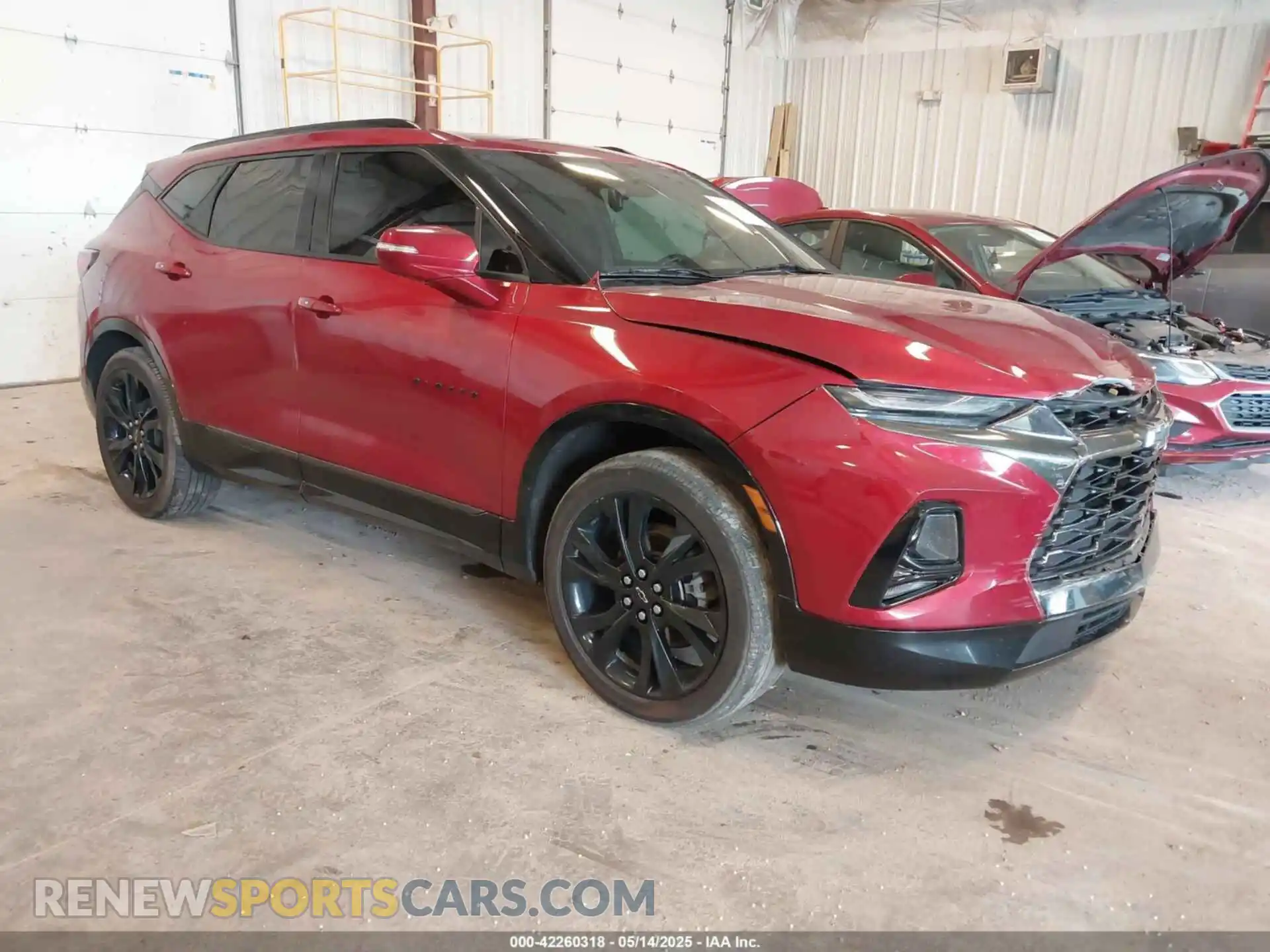 1 Photograph of a damaged car 3GNKBKRS5MS506805 CHEVROLET BLAZER 2021