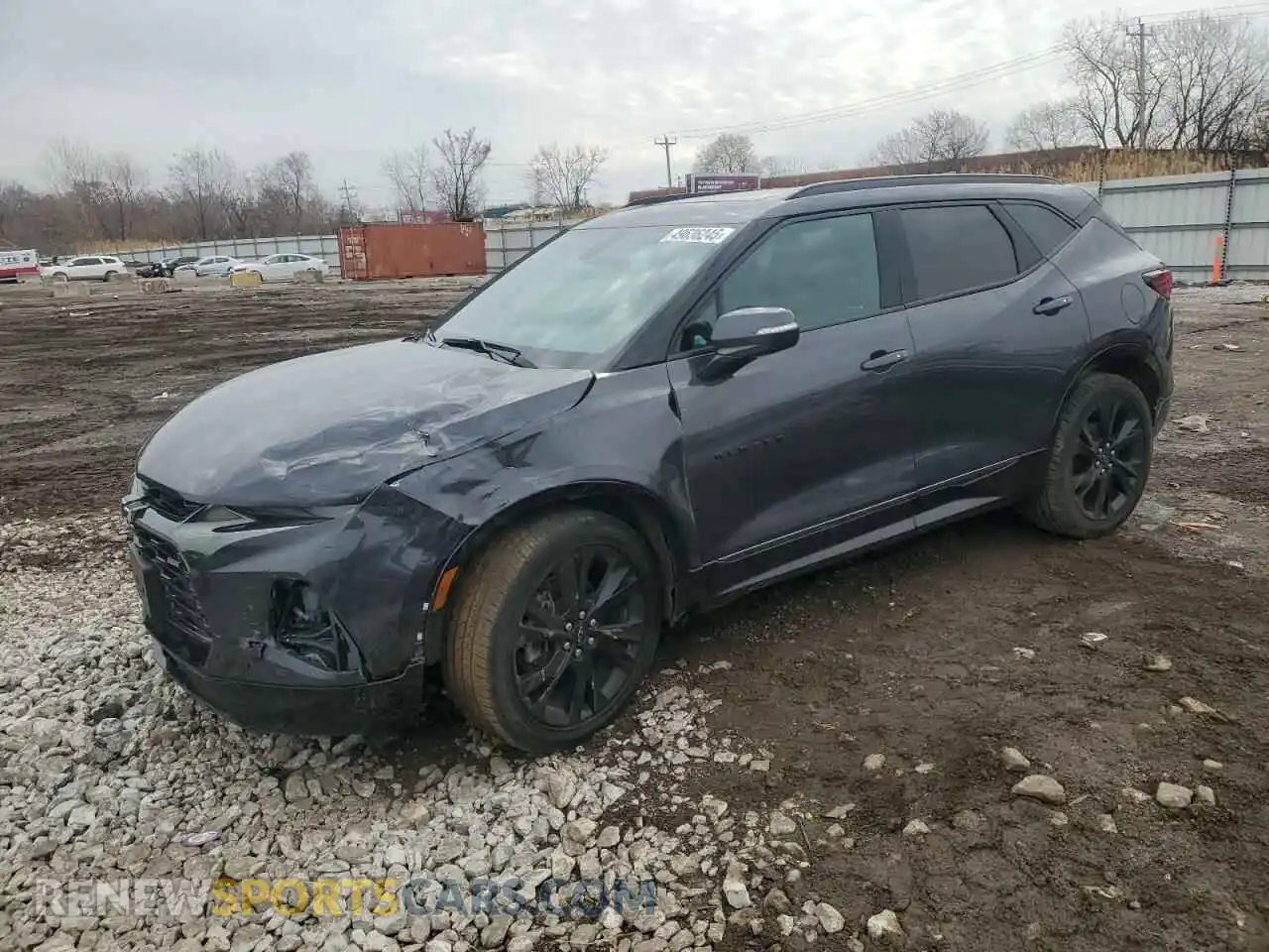 1 Photograph of a damaged car 3GNKBKRS5MS556233 CHEVROLET BLAZER 2021