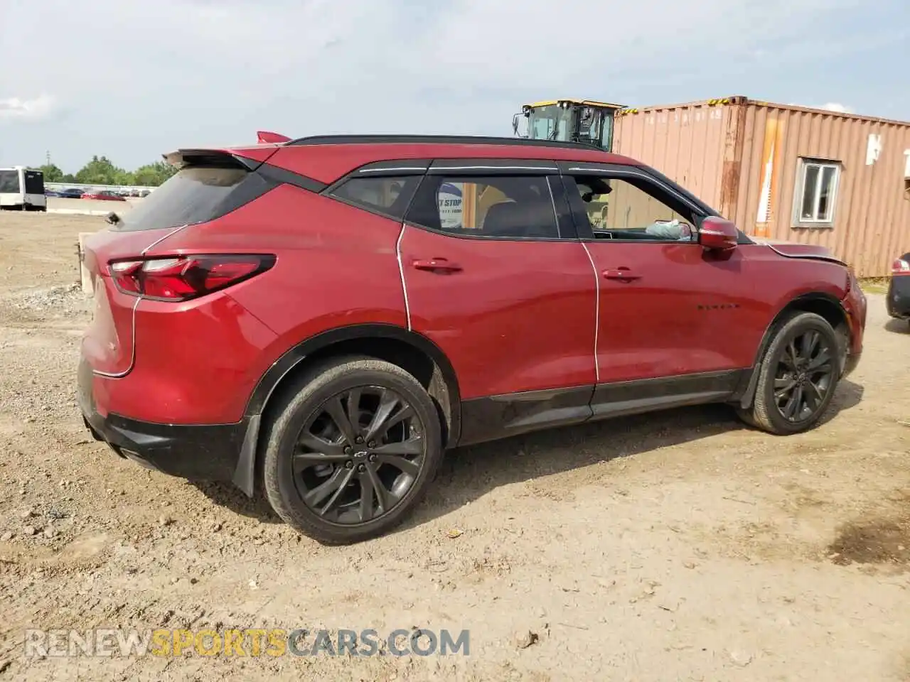 3 Photograph of a damaged car 3GNKBKRS6MS583747 CHEVROLET BLAZER 2021